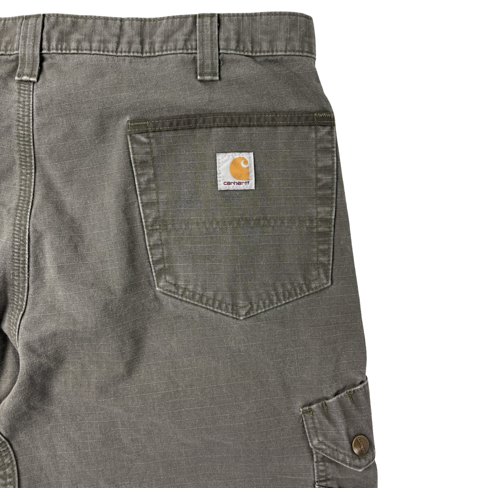 Carhartt B357 Rip Stop Work Cargo Short Moss
