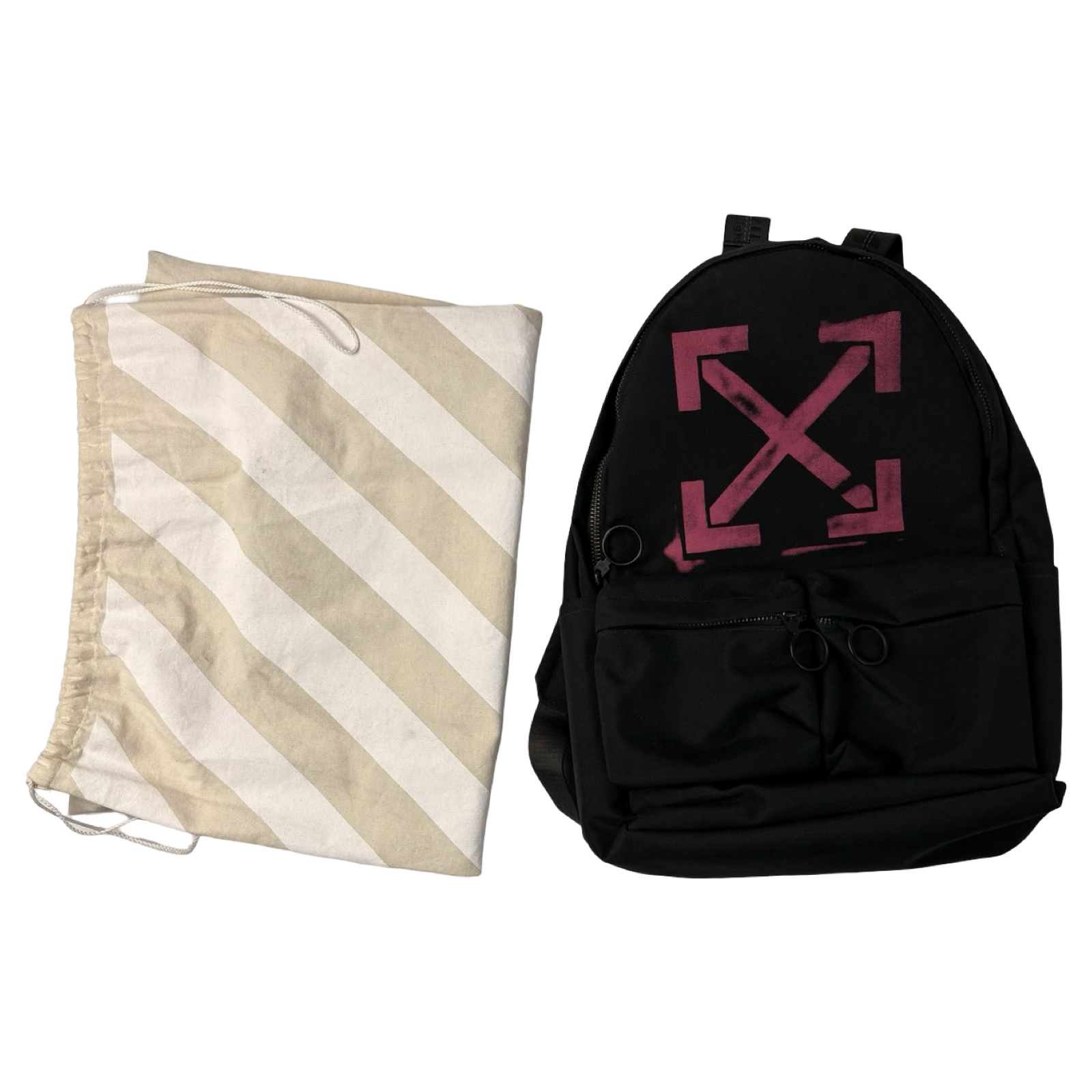 Off-White Faded Arrow Print Backpack