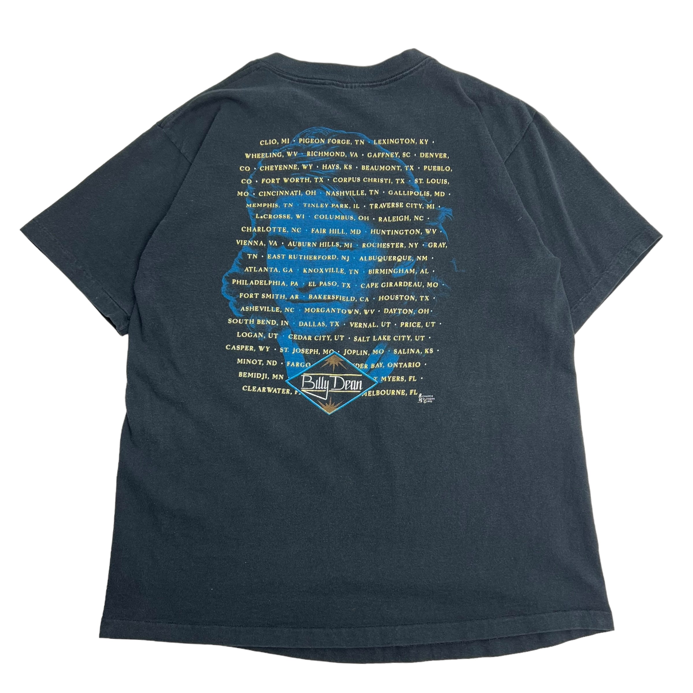 1992 Billy Dean Tour T-shirt - Vintage Concert T-Shirt