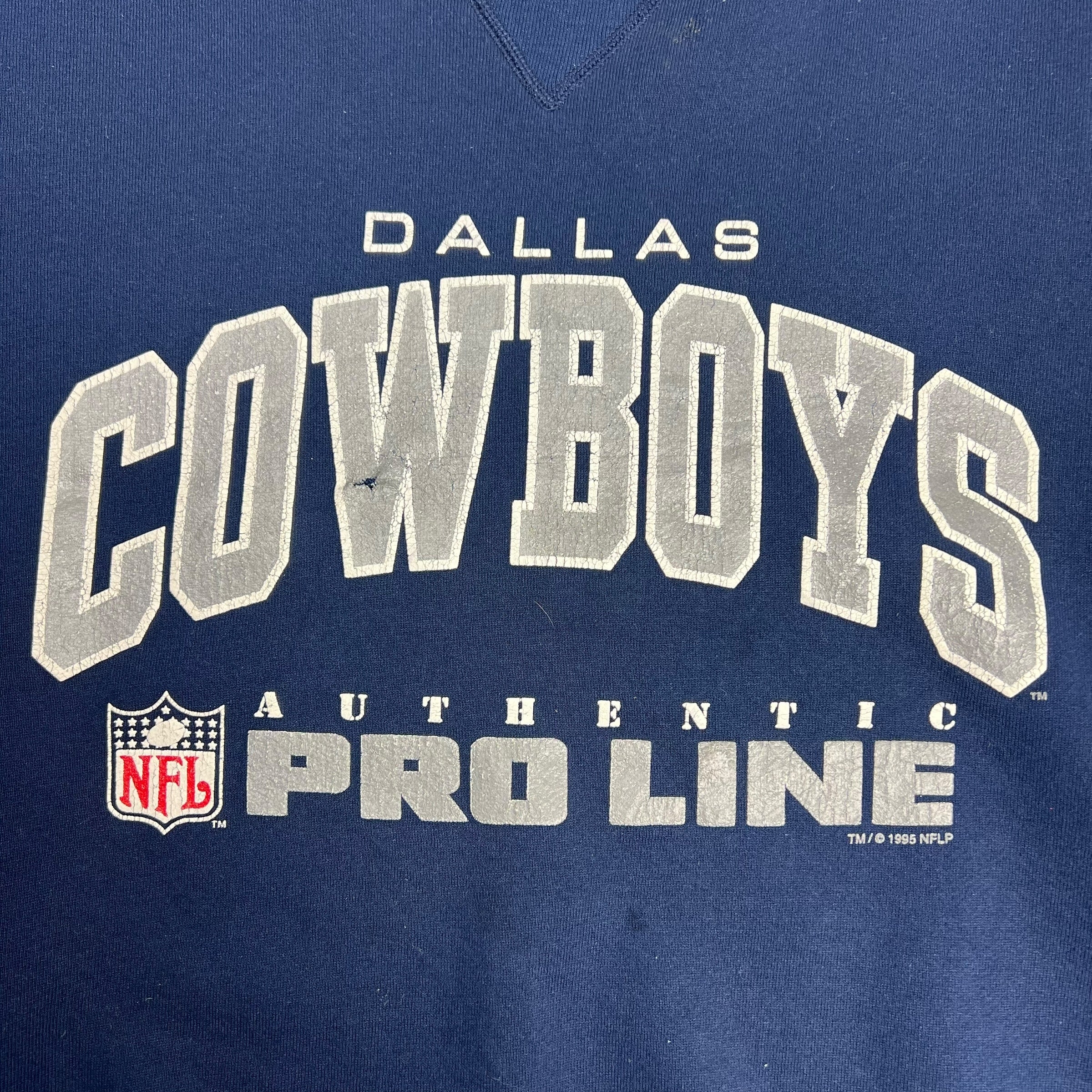 1995 Dallas Cowboys Pro Line Crewneck Navy
