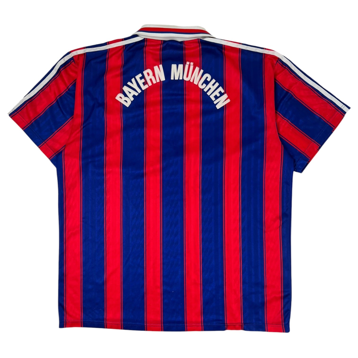 Vintage Adidas Bayern Munich 95’ Striped Jersey Red/Blue