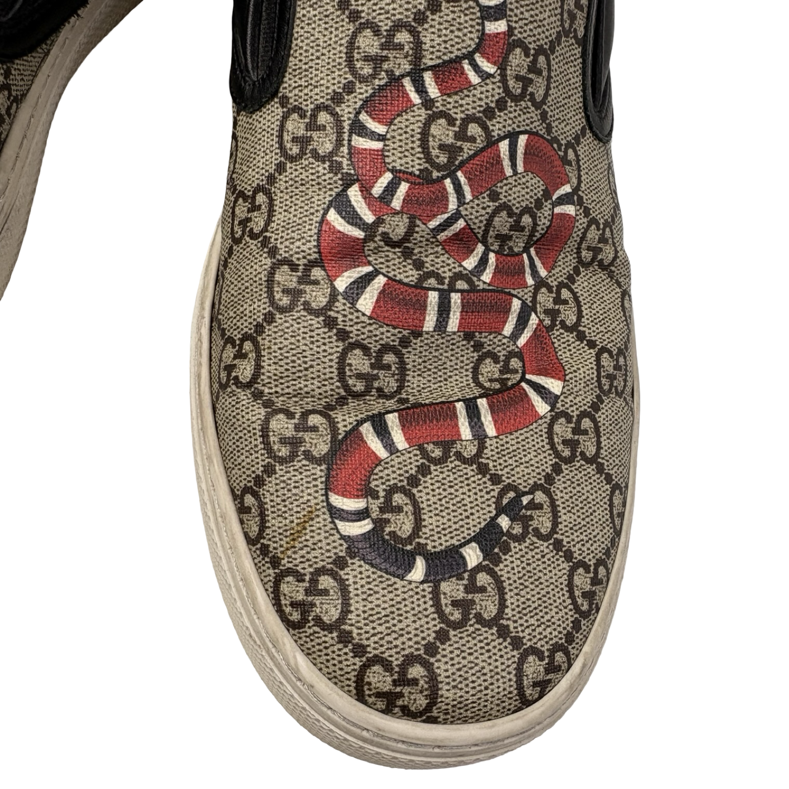 Gucci GG Supreme Slip-On “Kingsnake” (Used)
