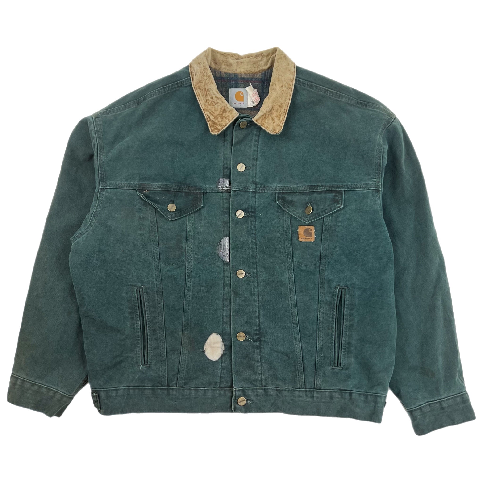 Vintage Carhartt Jacket Trucker Jacket Green