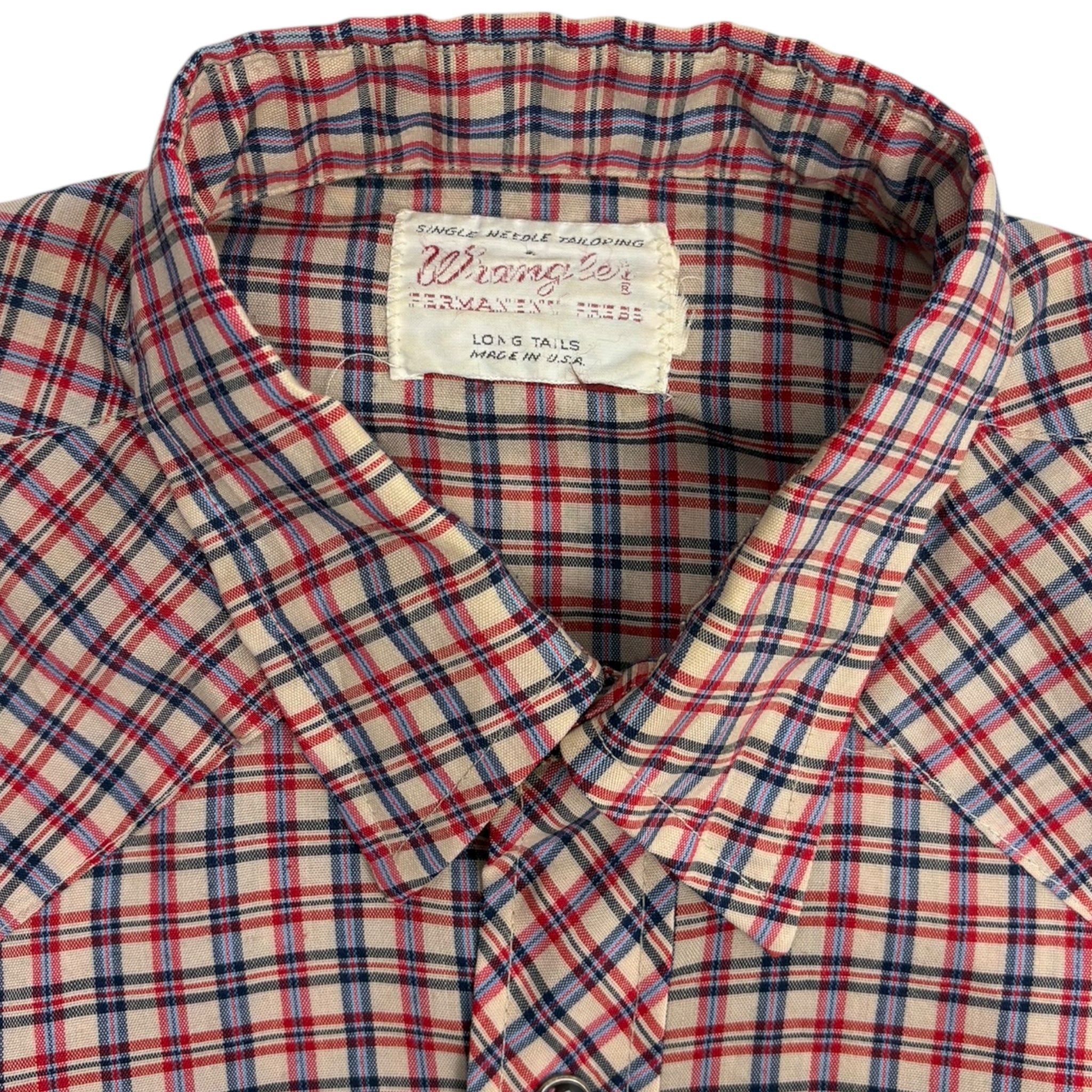 Vintage Wrangler Gem Stone Snap Button Up