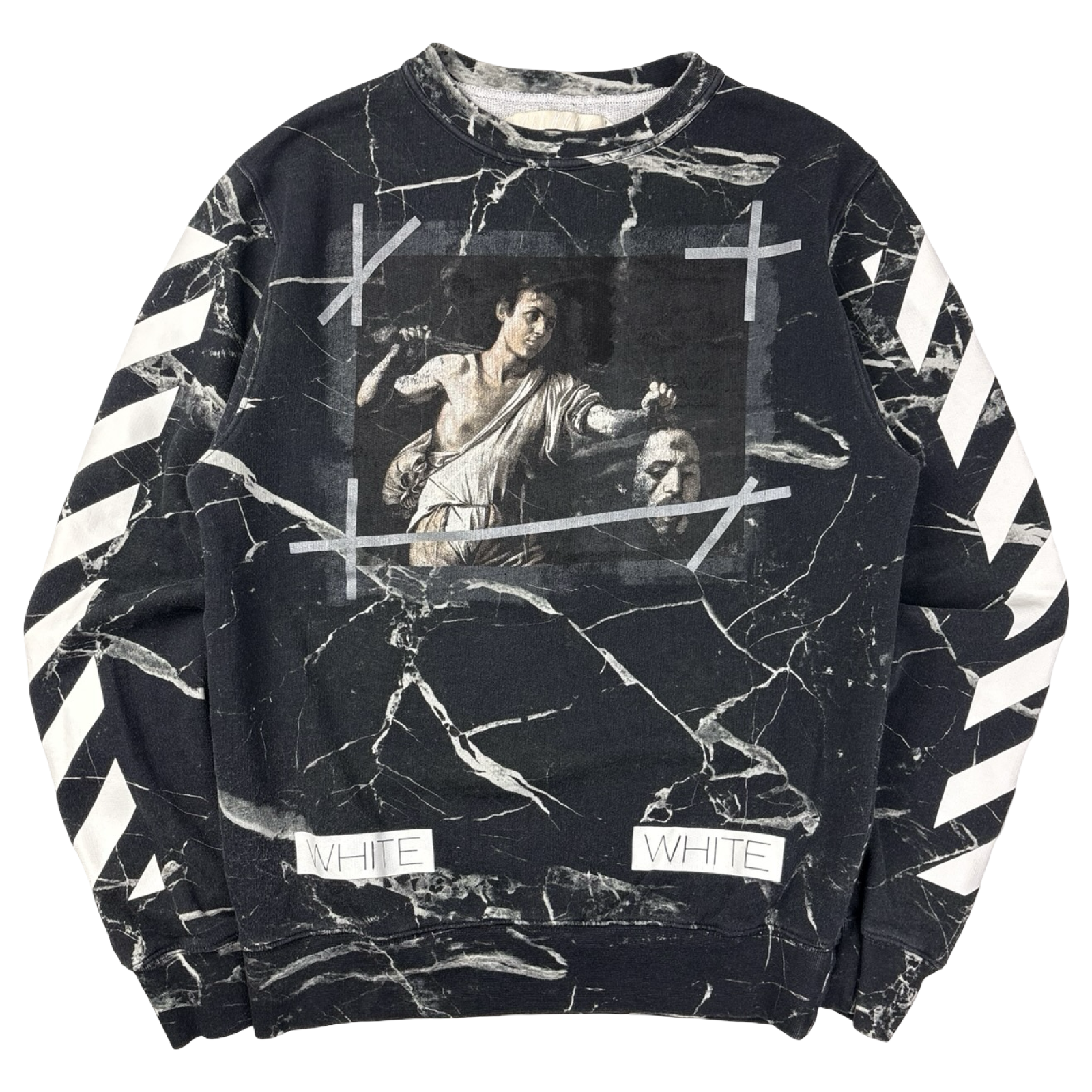 Off-White Caravaggio Painted Sweatshirt Black