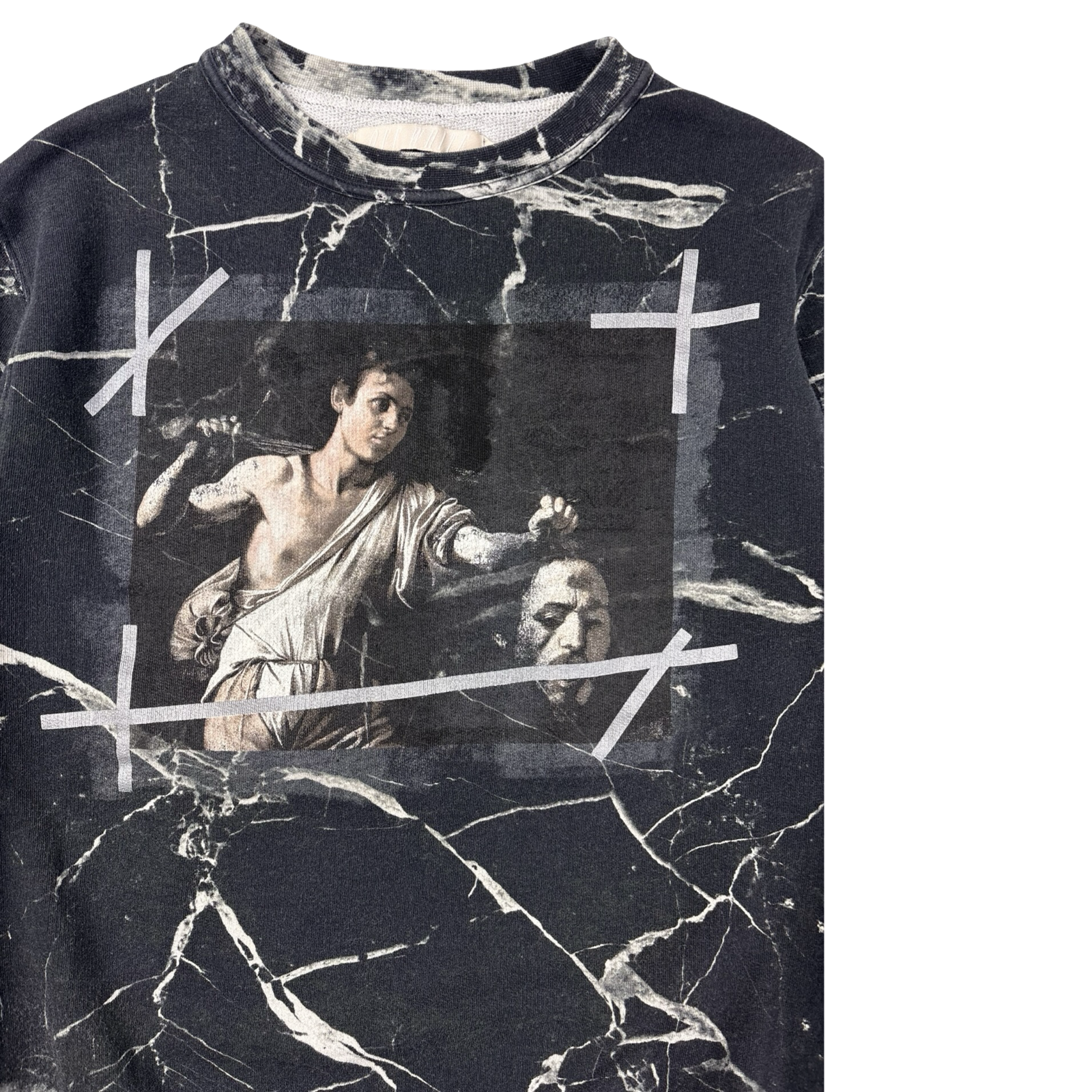 Off-White Caravaggio Painted Sweatshirt Black
