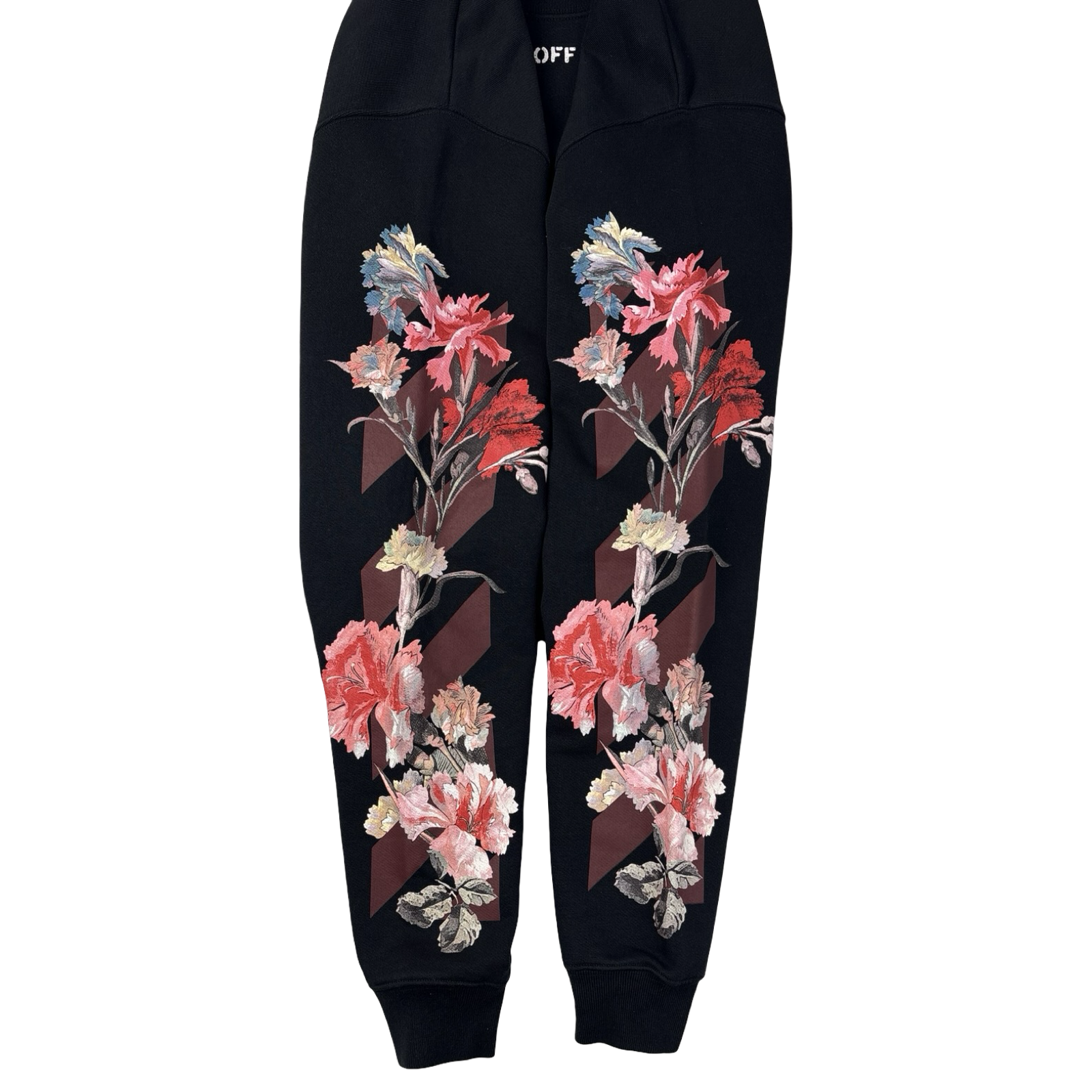(W) Off-White Carryover Floral Cropped Sweatshirt