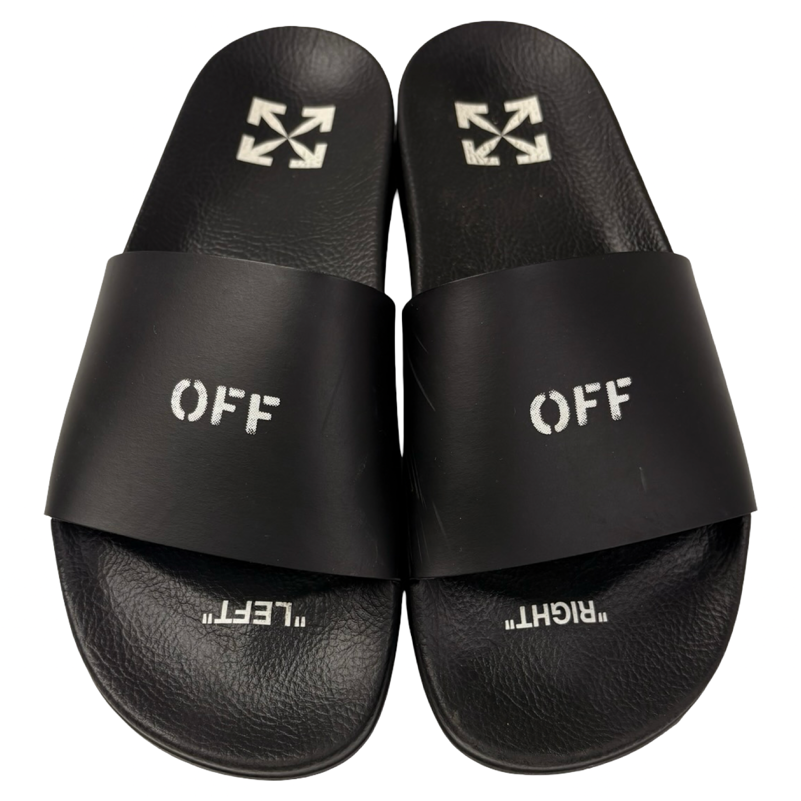 Off-White Pool Slider Black & White