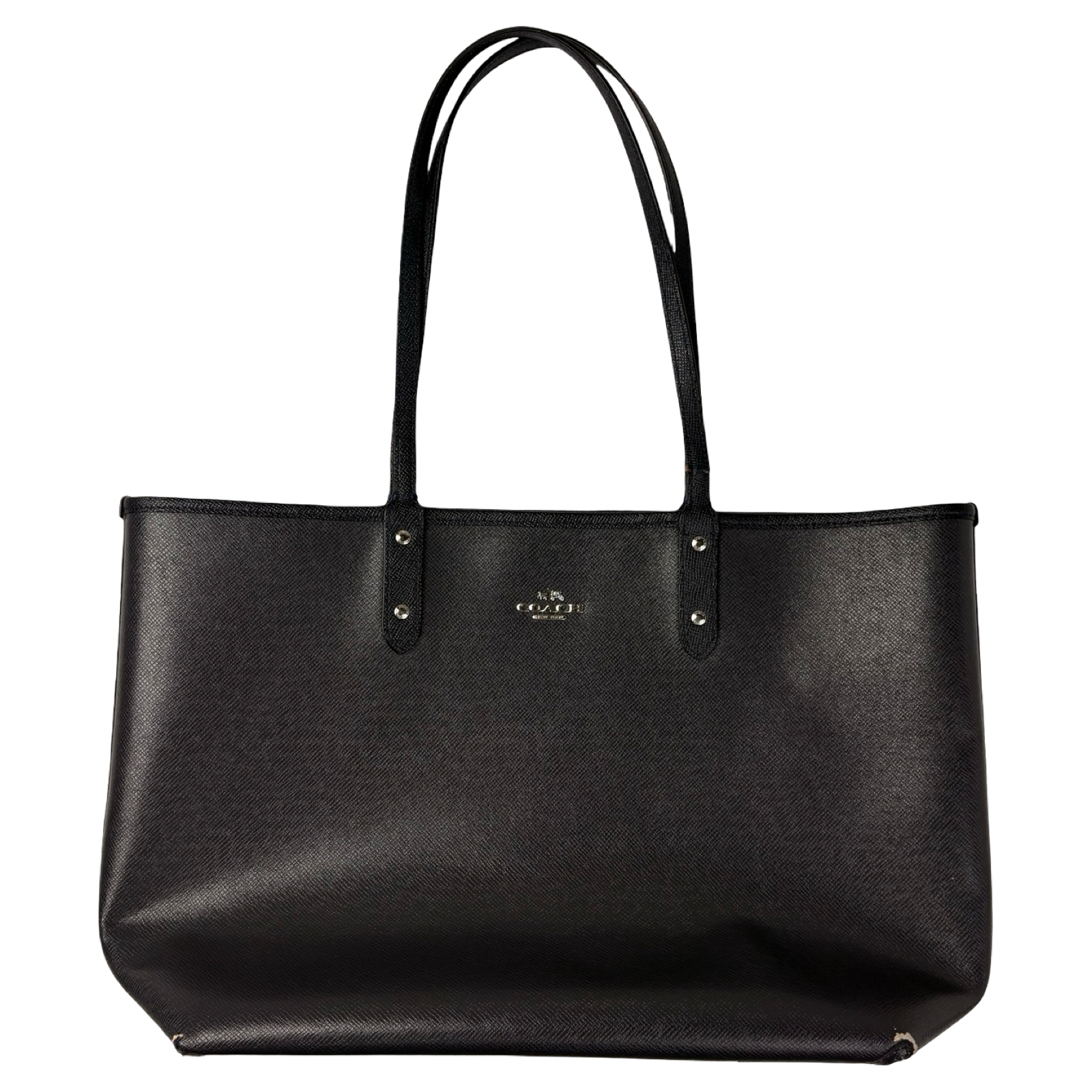 Coach Reversible City Tote Black/Floral