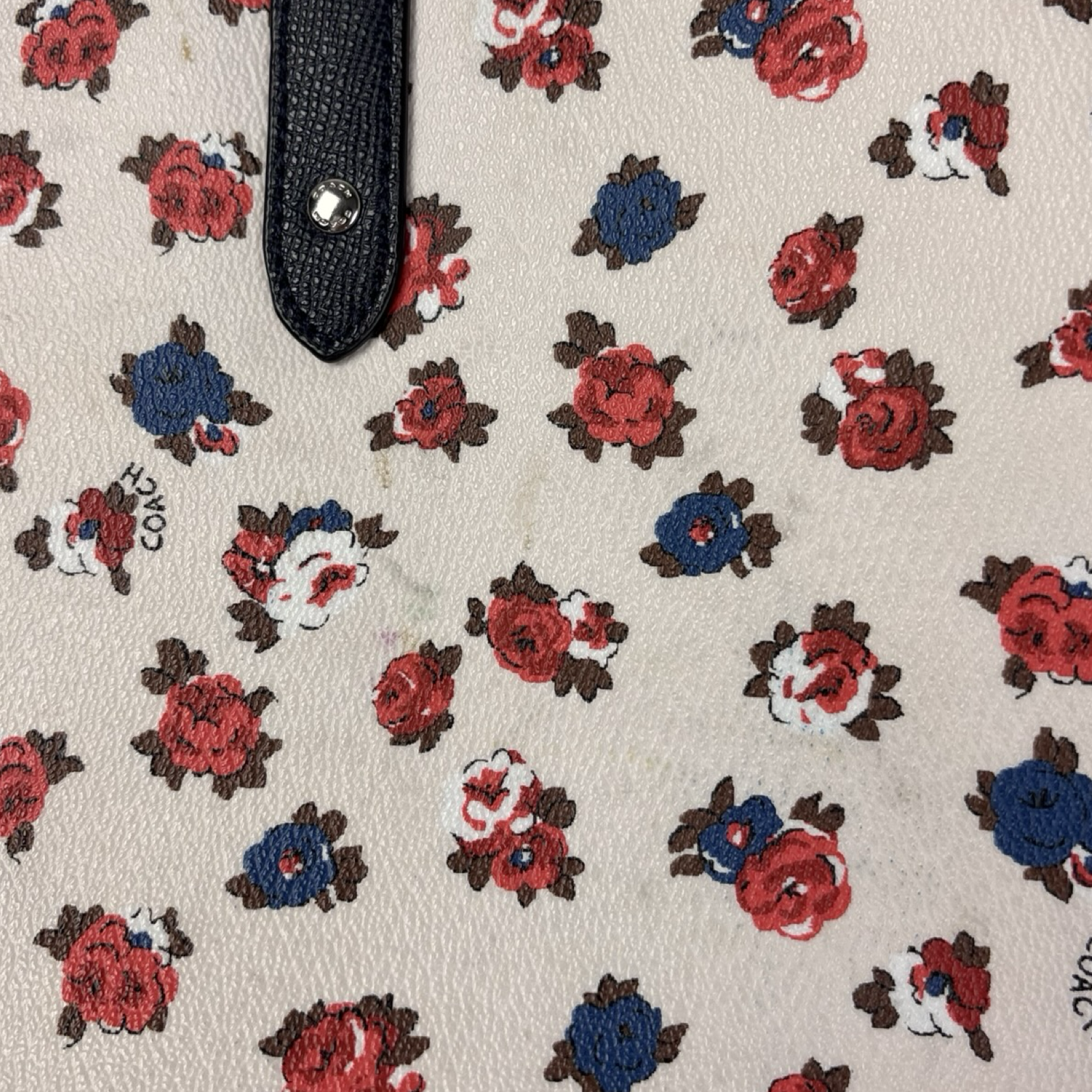 Coach Reversible City Tote Black/Floral