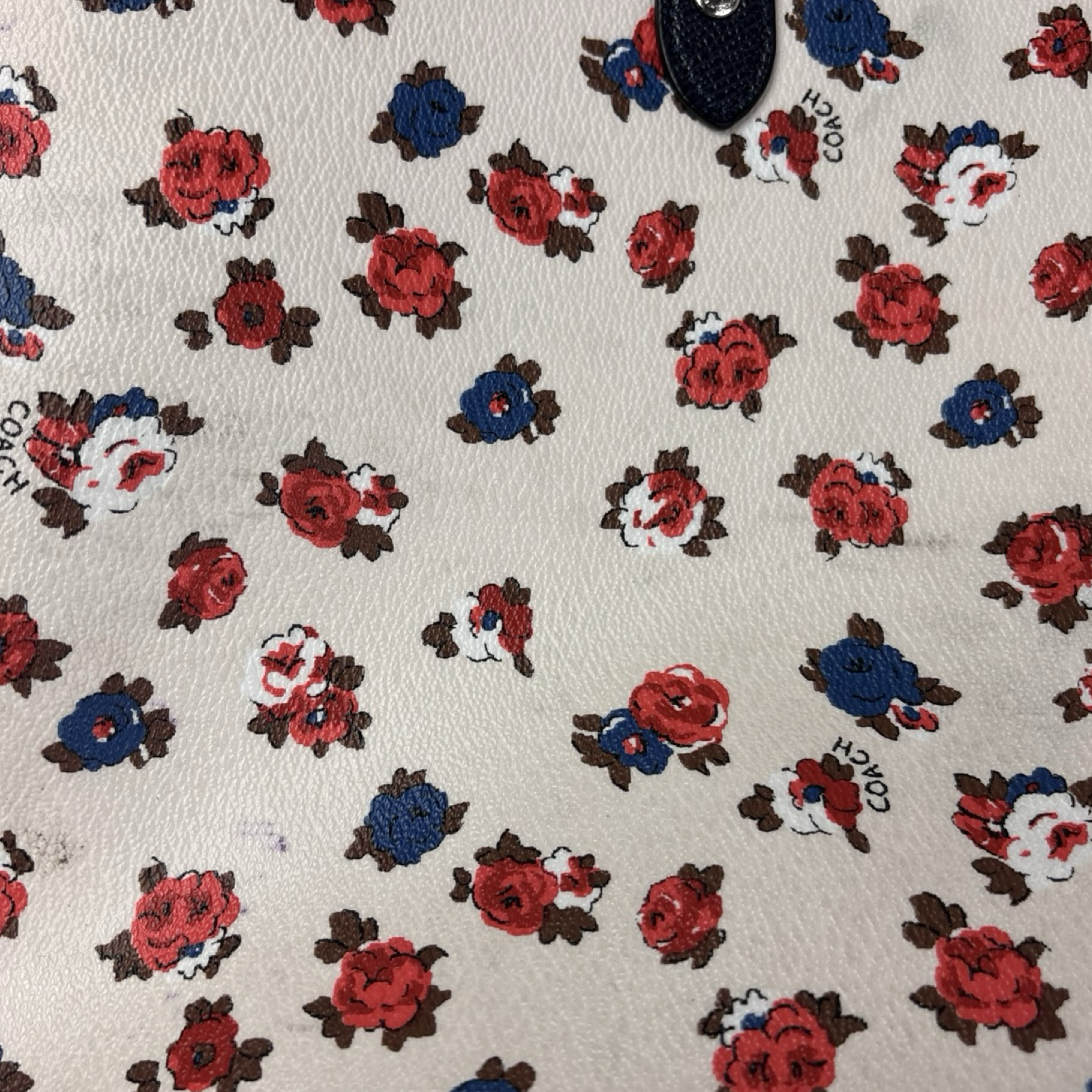 Coach Reversible City Tote Black/Floral