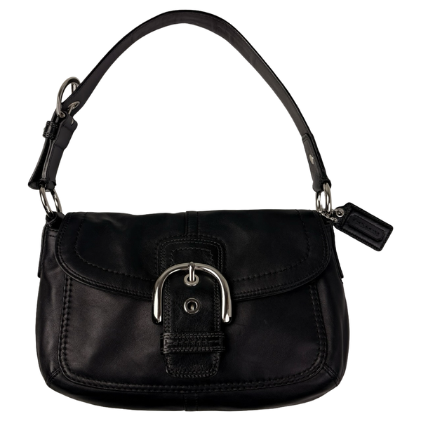 Coach Soho Flap Bag Medium Black