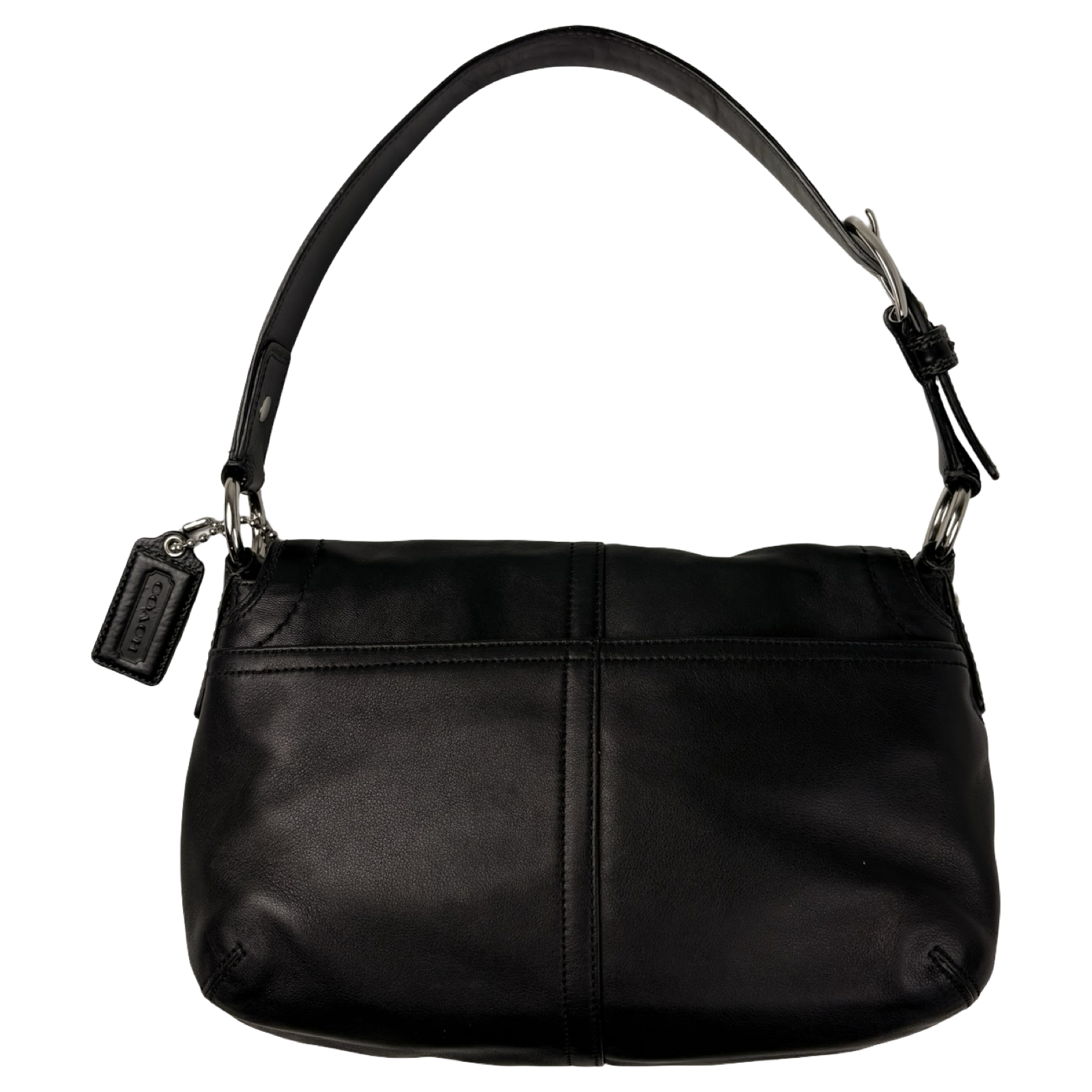 Coach Soho Flap Bag Medium Black