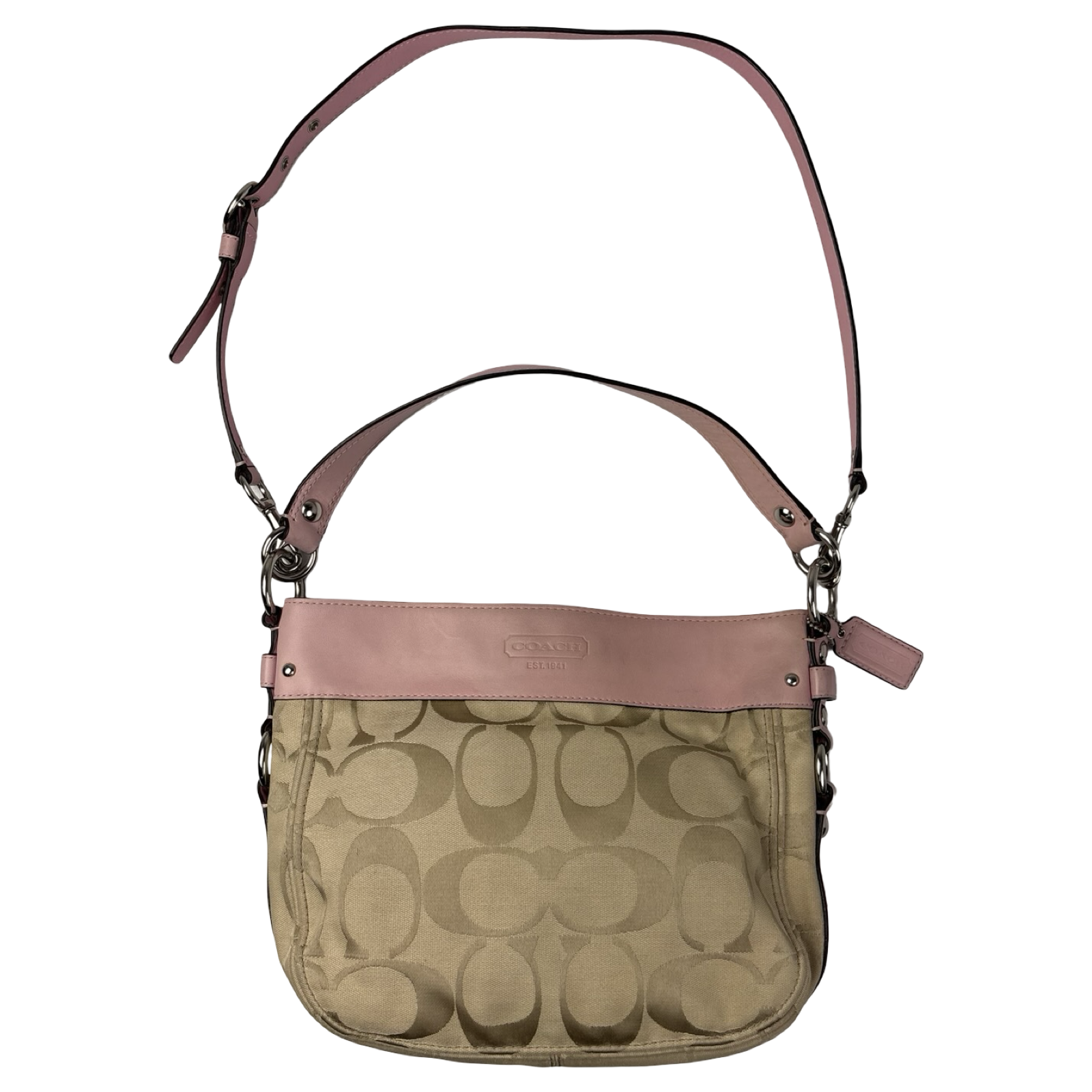 Coach Zoe Crossbody Bag Pink/Khaki