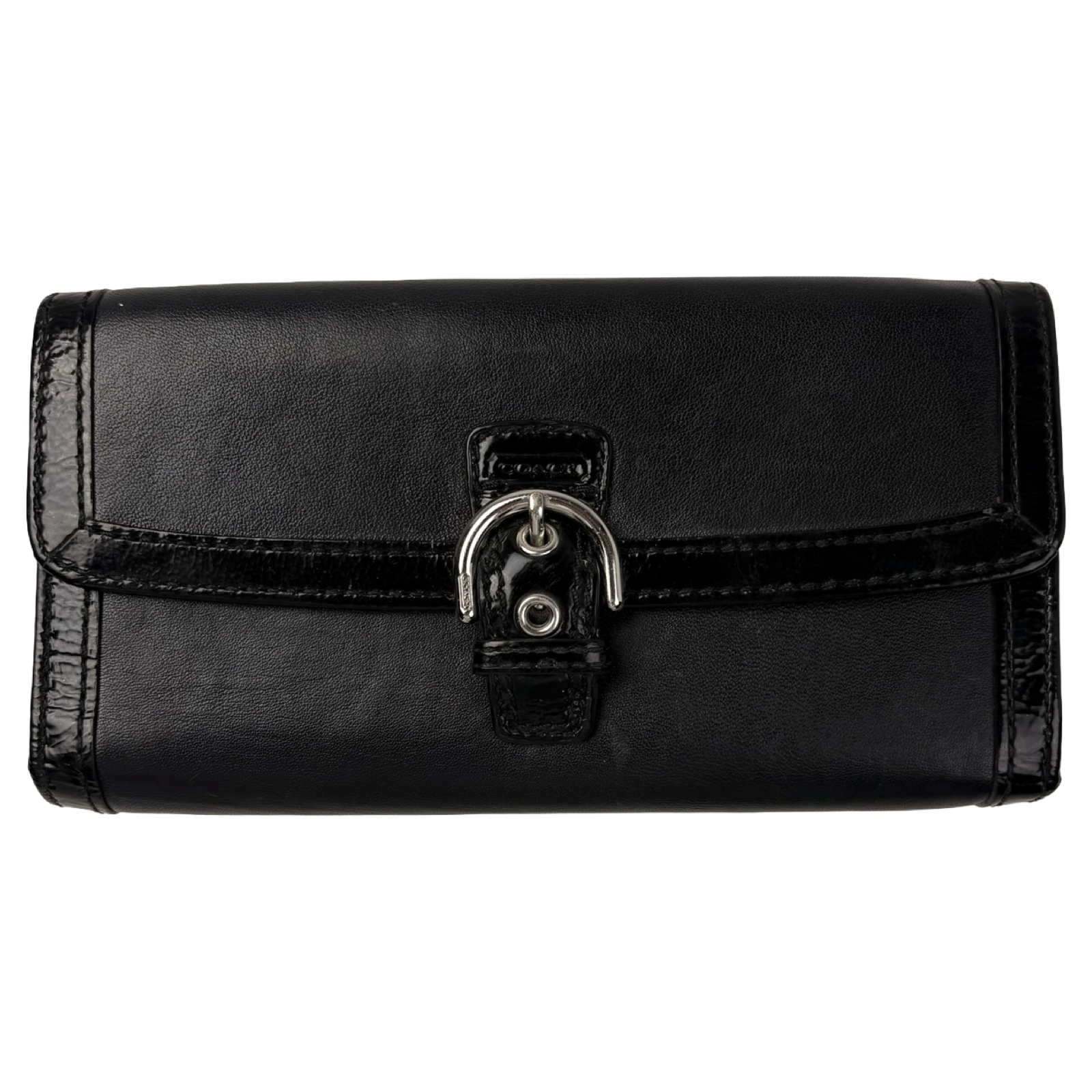 Coach Soho Wallet Patent Black