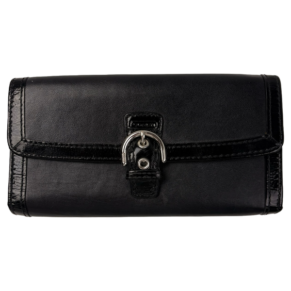 Coach Soho Wallet Patent Black