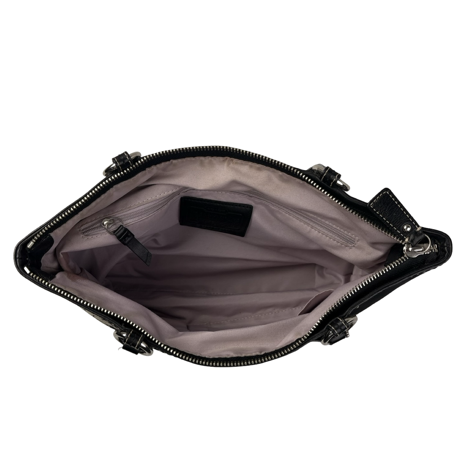 Coach Signature Satin Horse & Carriage Tote