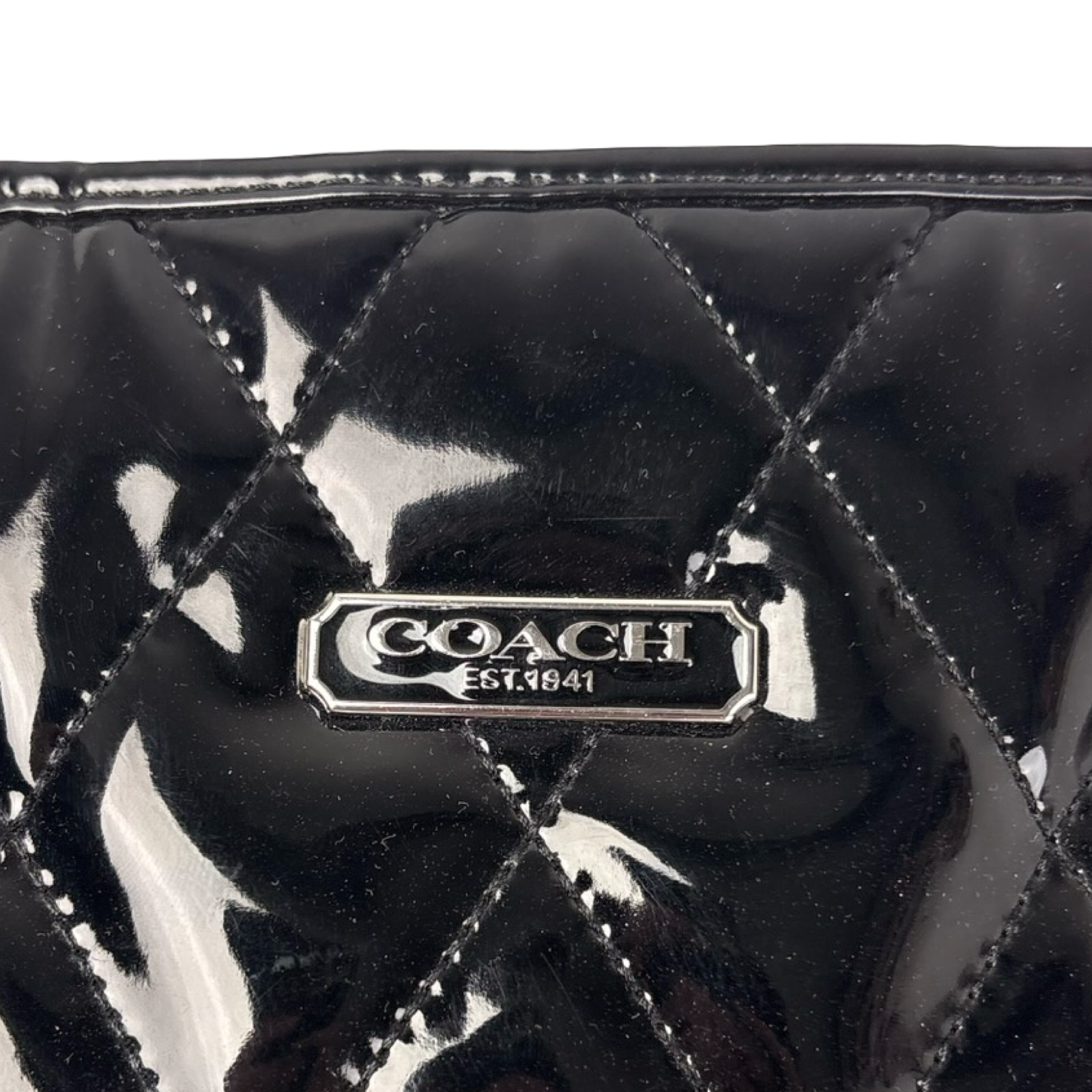 Coach Poppy Liquid Gloss Quilted Leather Shoulder Bag
