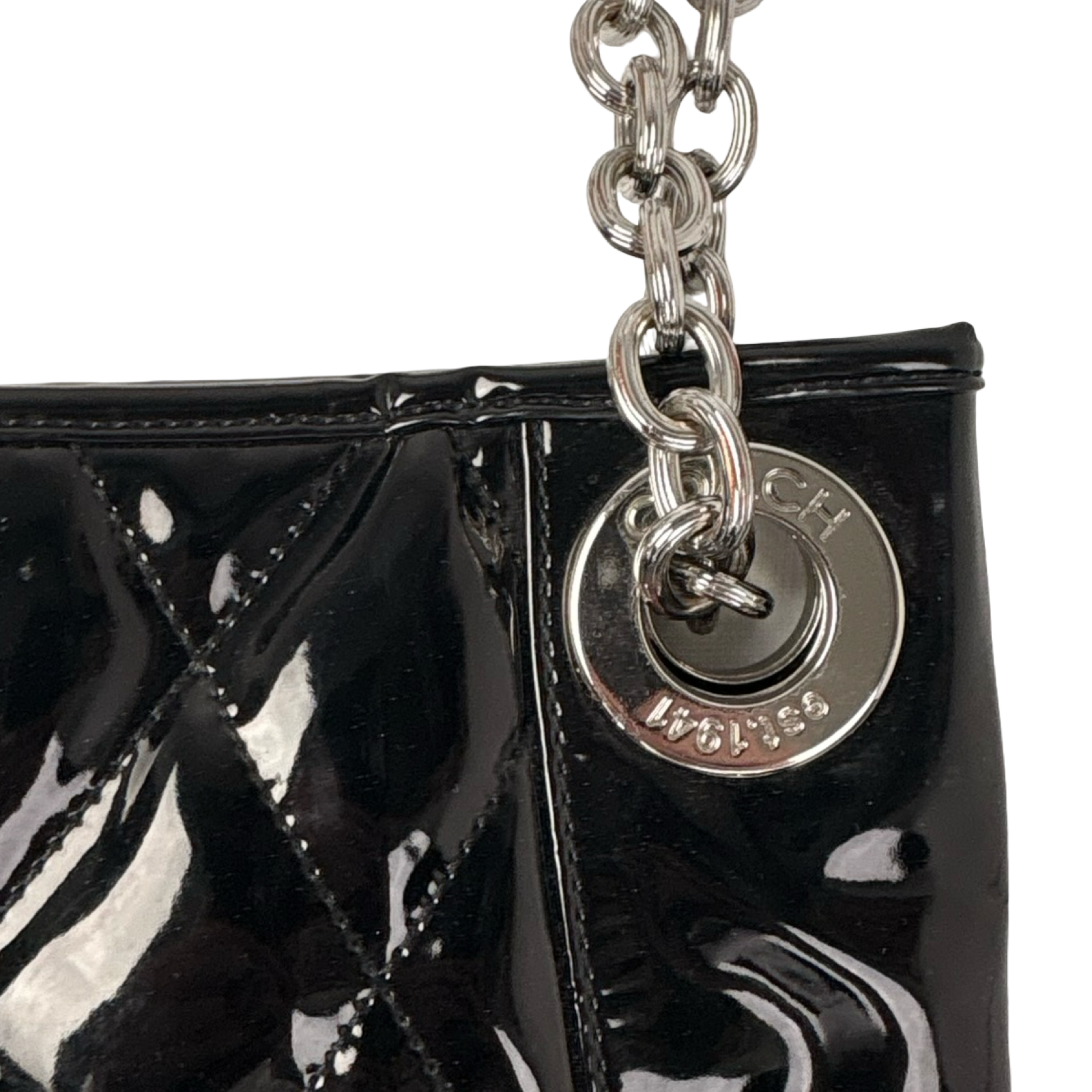 Coach Poppy Liquid Gloss Quilted Leather Shoulder Bag