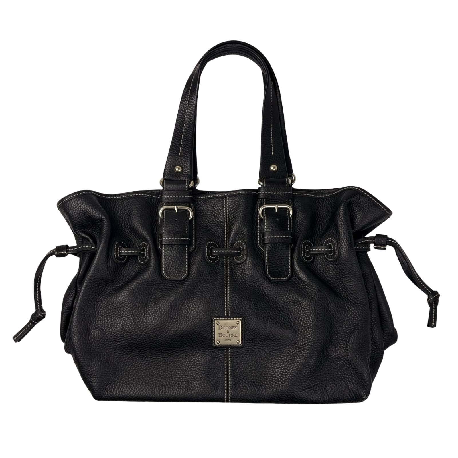 Dooney & Bourke Chiara Black Pebbled Leather Sachel