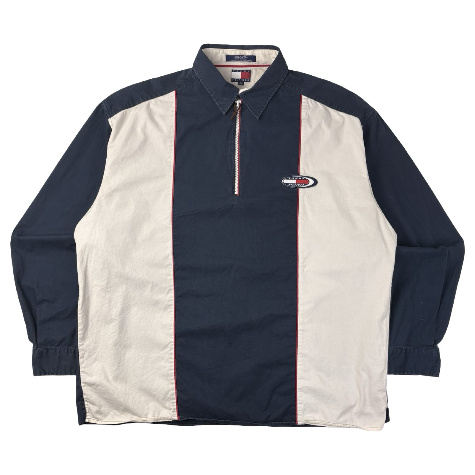 Vintage Tommy Hilfiger Collared Quarter Zip Shirt