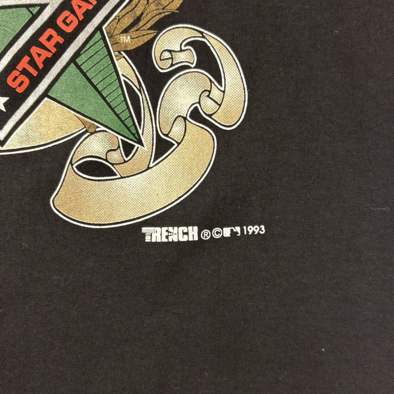 1993 Baltimore Orioles MLB Logo T-Shirt Black