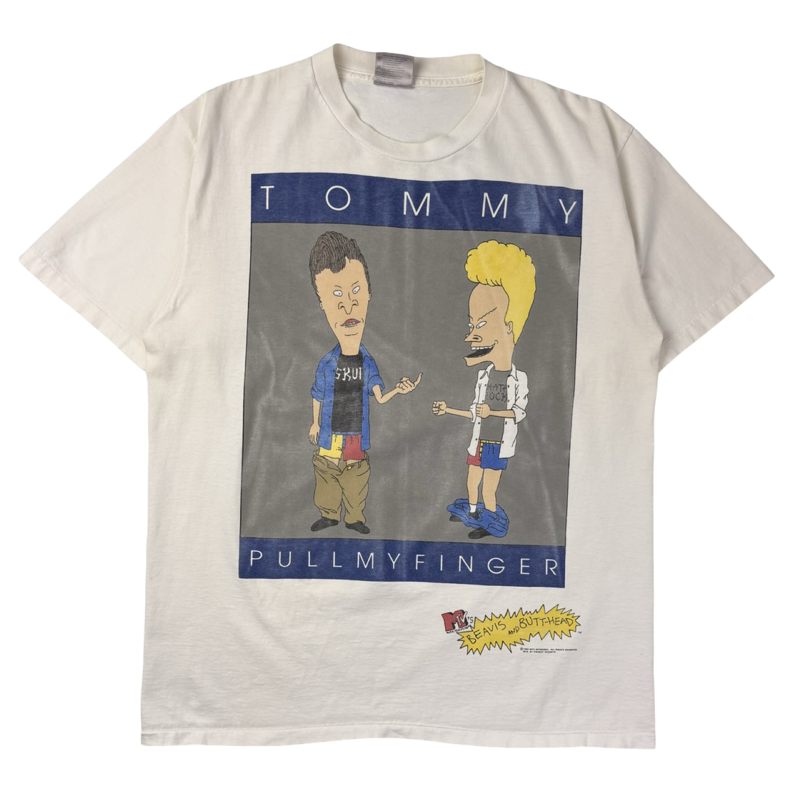 1995 Beavus & Butthead ‘Tommy PullMyFinger’ Parody MTV T-Shirt