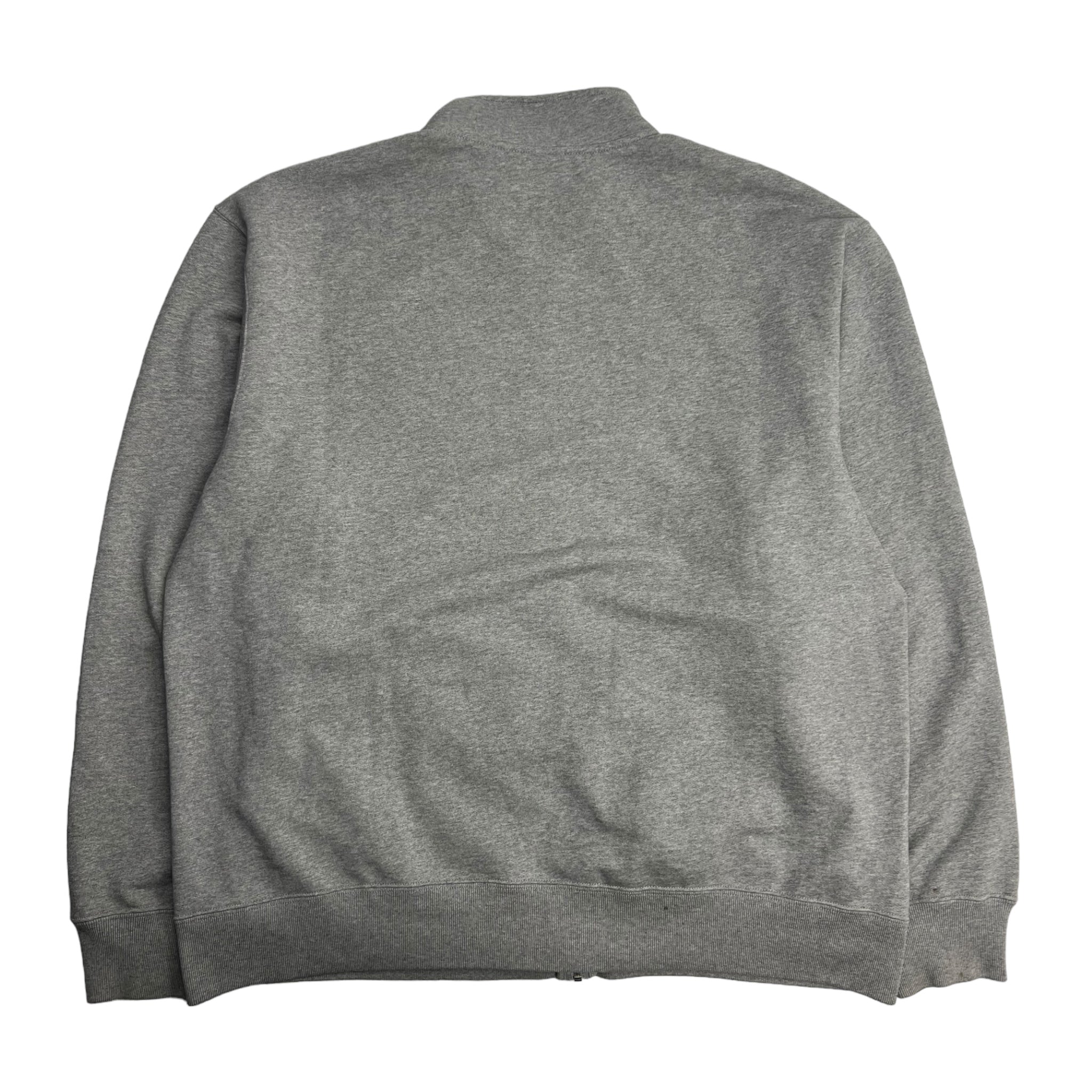 OVO Grey Essential Logo Zip Up Hoodie