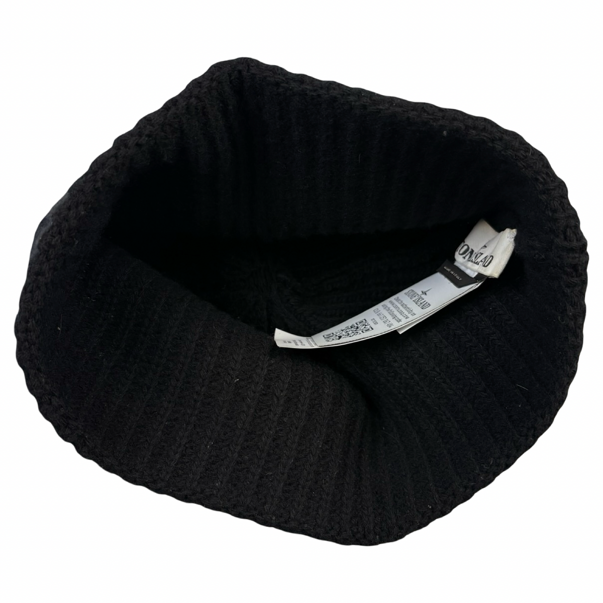 Stone Island Rib Knit Wool Beanie