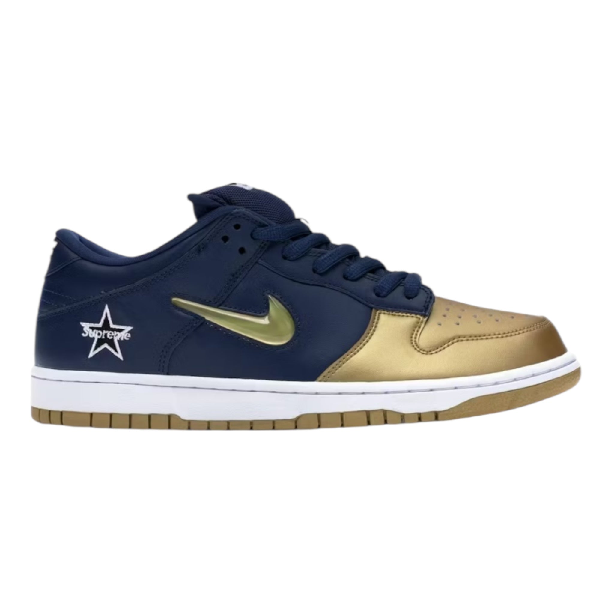 Nike SB Dunk Low Supreme Jewel Swoosh Gold (Used)