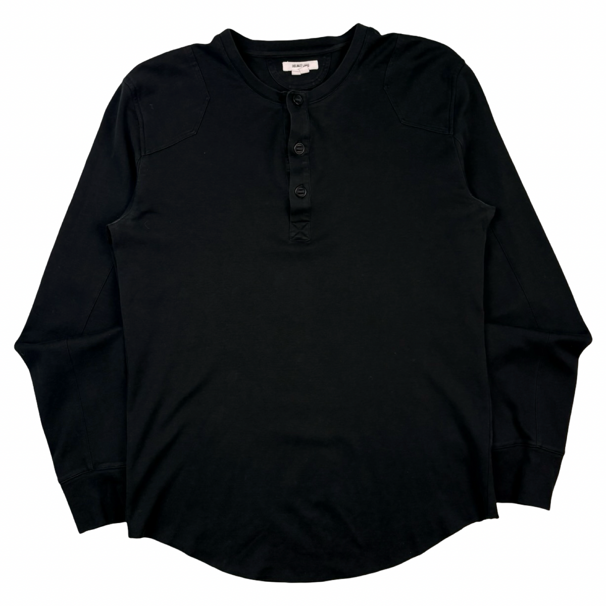 Helmut Lang Raw Edge Lightweight Henley T-Shirt