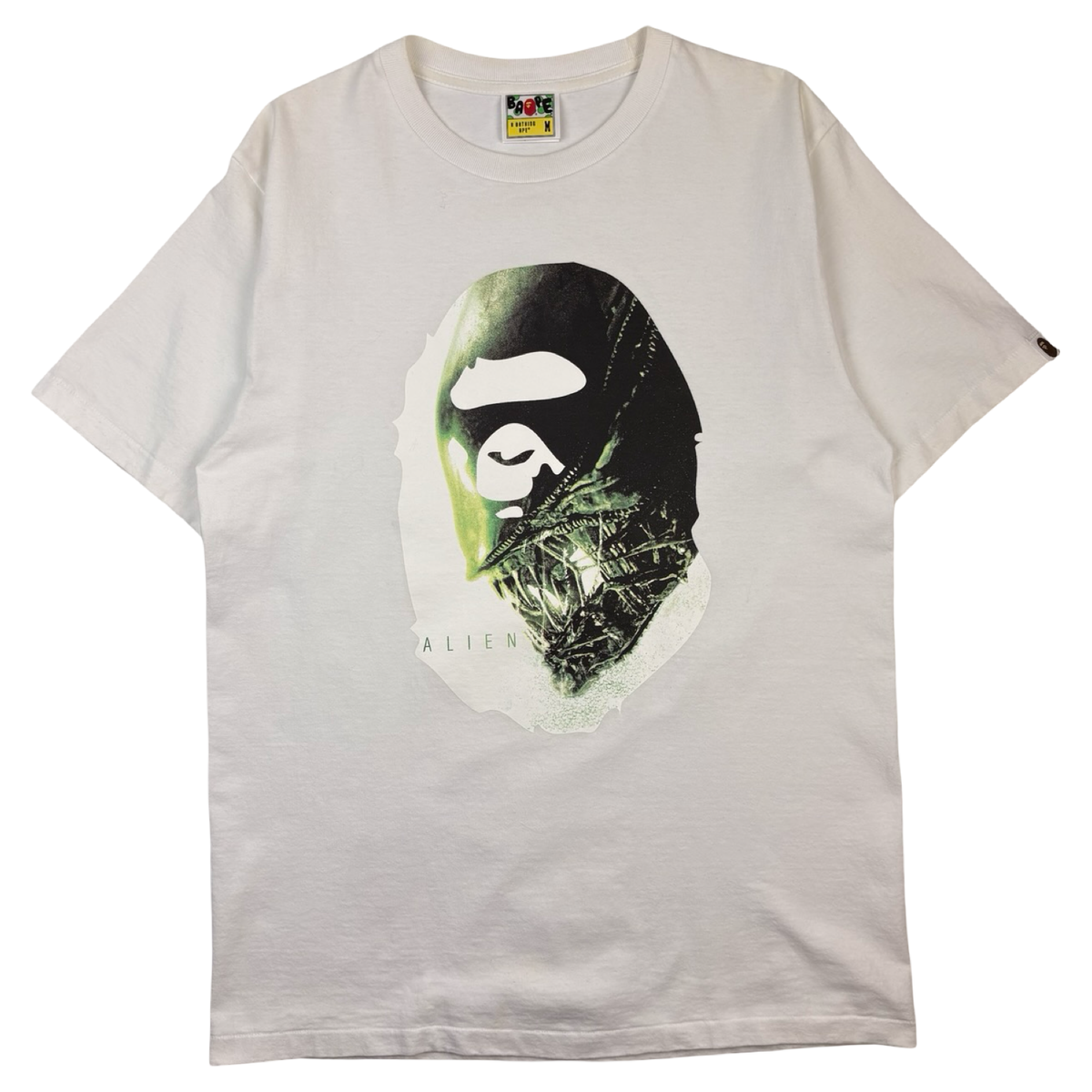 SS17 BAPE x Alien Covenant Ape Head Tee White
