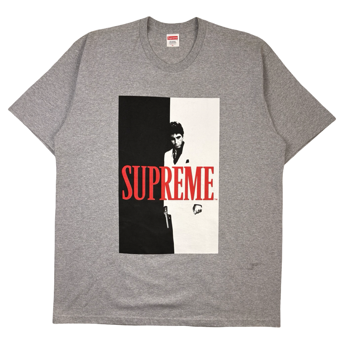 FW17 Supreme Scarface Split Tee Heather Grey