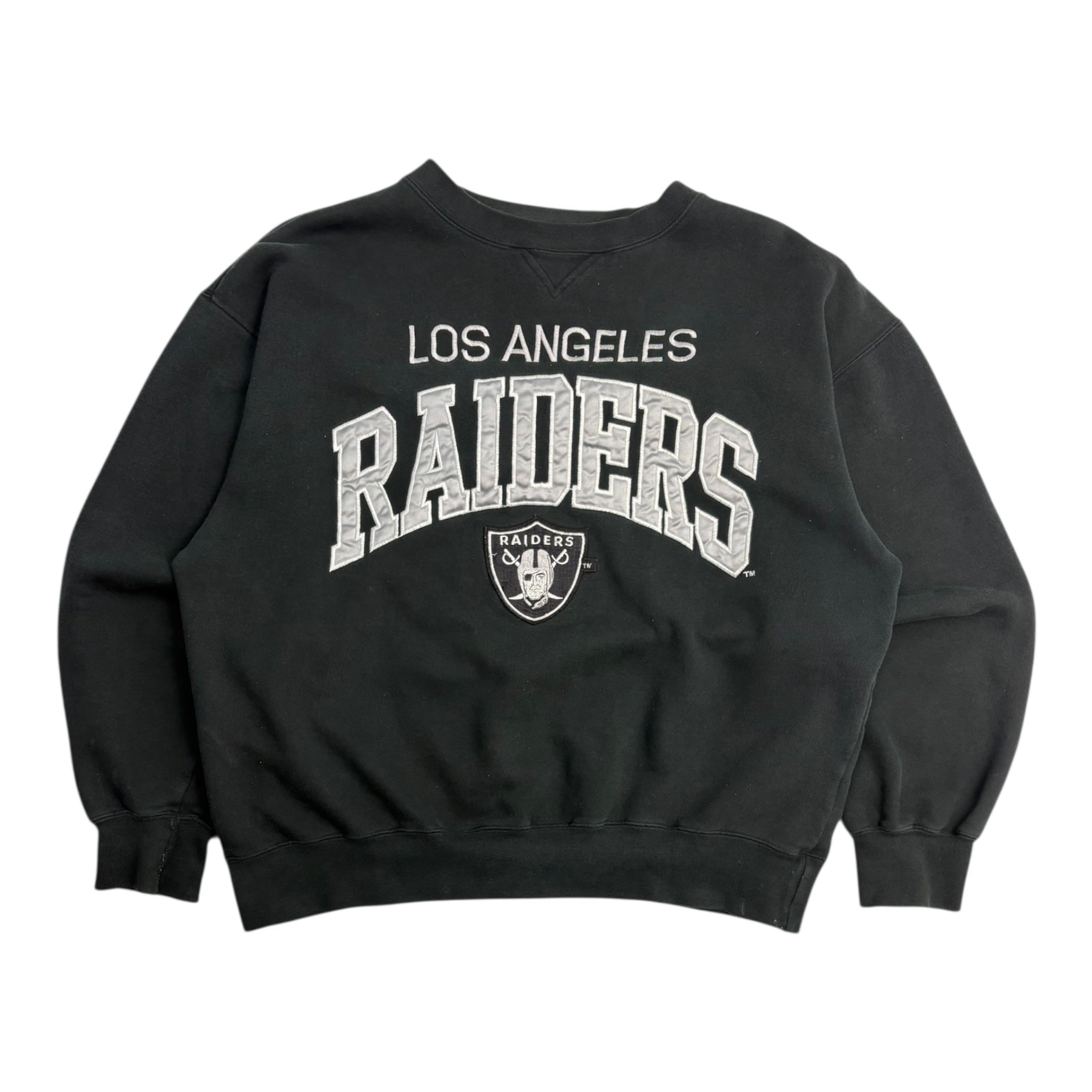 Vintage NFL Los Angeles Raiders Embroidered Crewneck