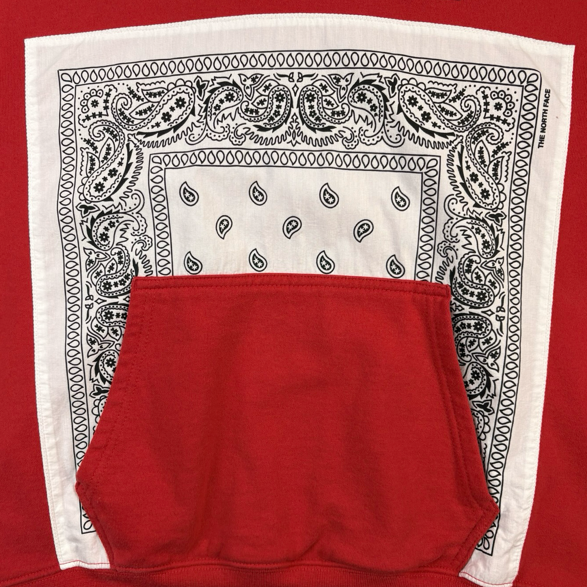 Supreme The North Face Bandana Hooded Sweatshirt Red