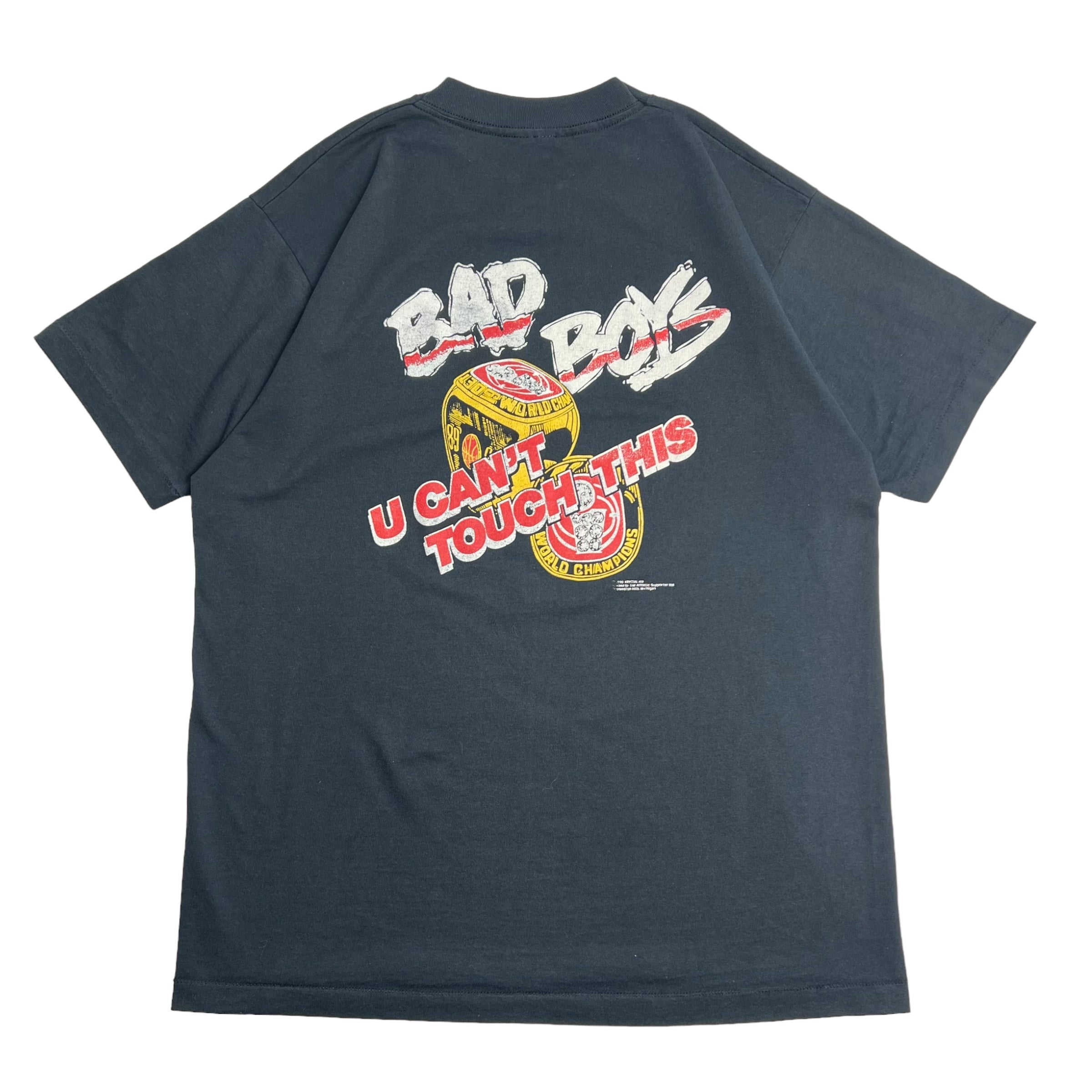 1990 Detroit Pistons “U Can’t Touch This” Shirt - Black Shirt