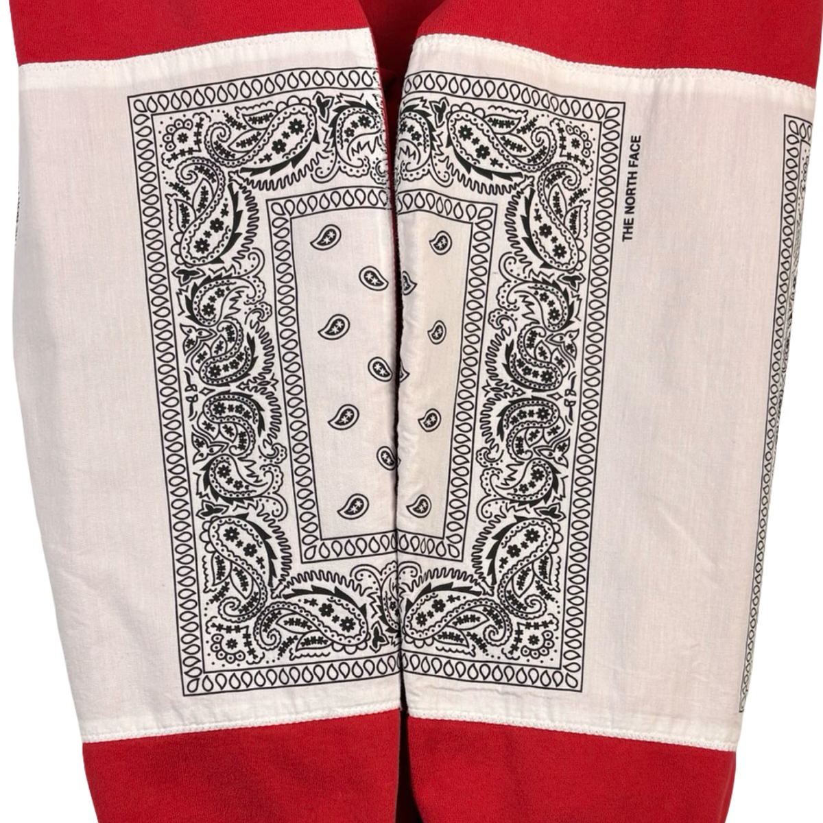 Supreme The North Face Bandana Hooded Sweatshirt Red
