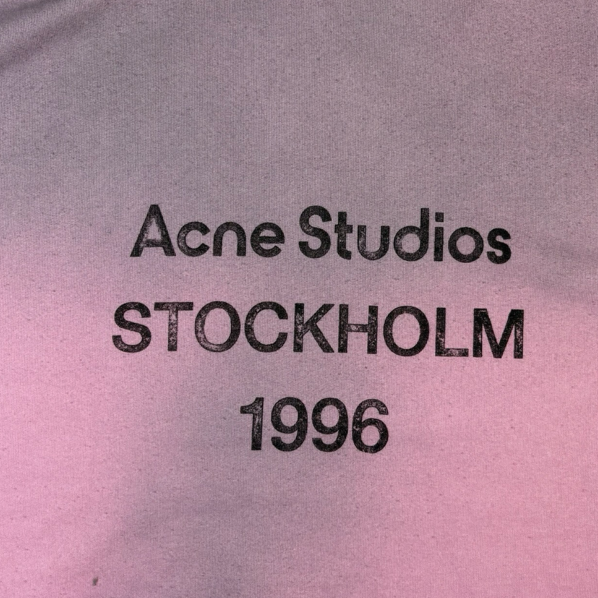 Acne Studios Fleece Logo Hoodie Cotton Candy Pink