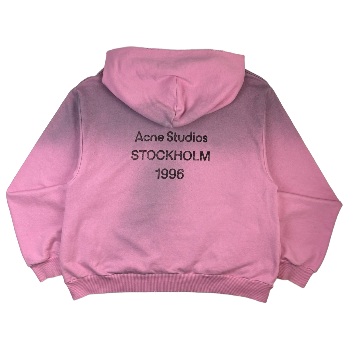 Acne Studios Fleece Logo Hoodie Cotton Candy Pink