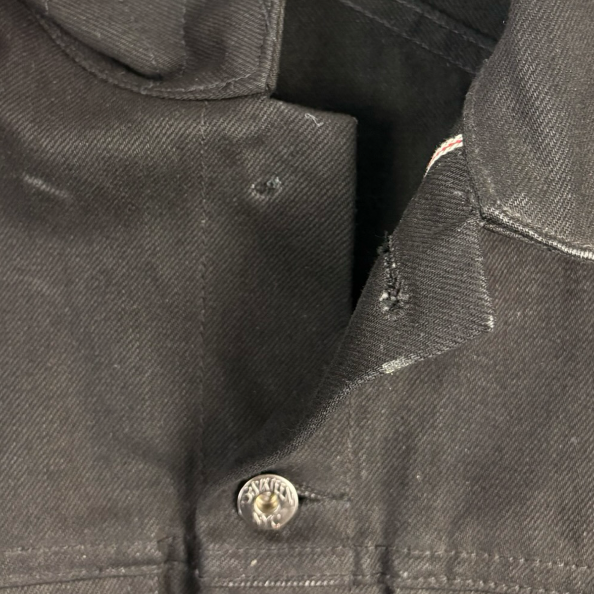 3Sixteen NYC Double Back Type-3 Denim Jacket Black