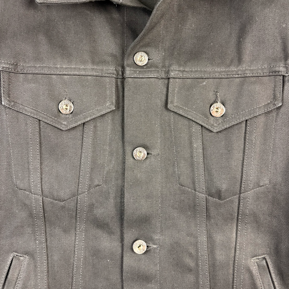 3Sixteen NYC Double Back Type-3 Denim Jacket Black