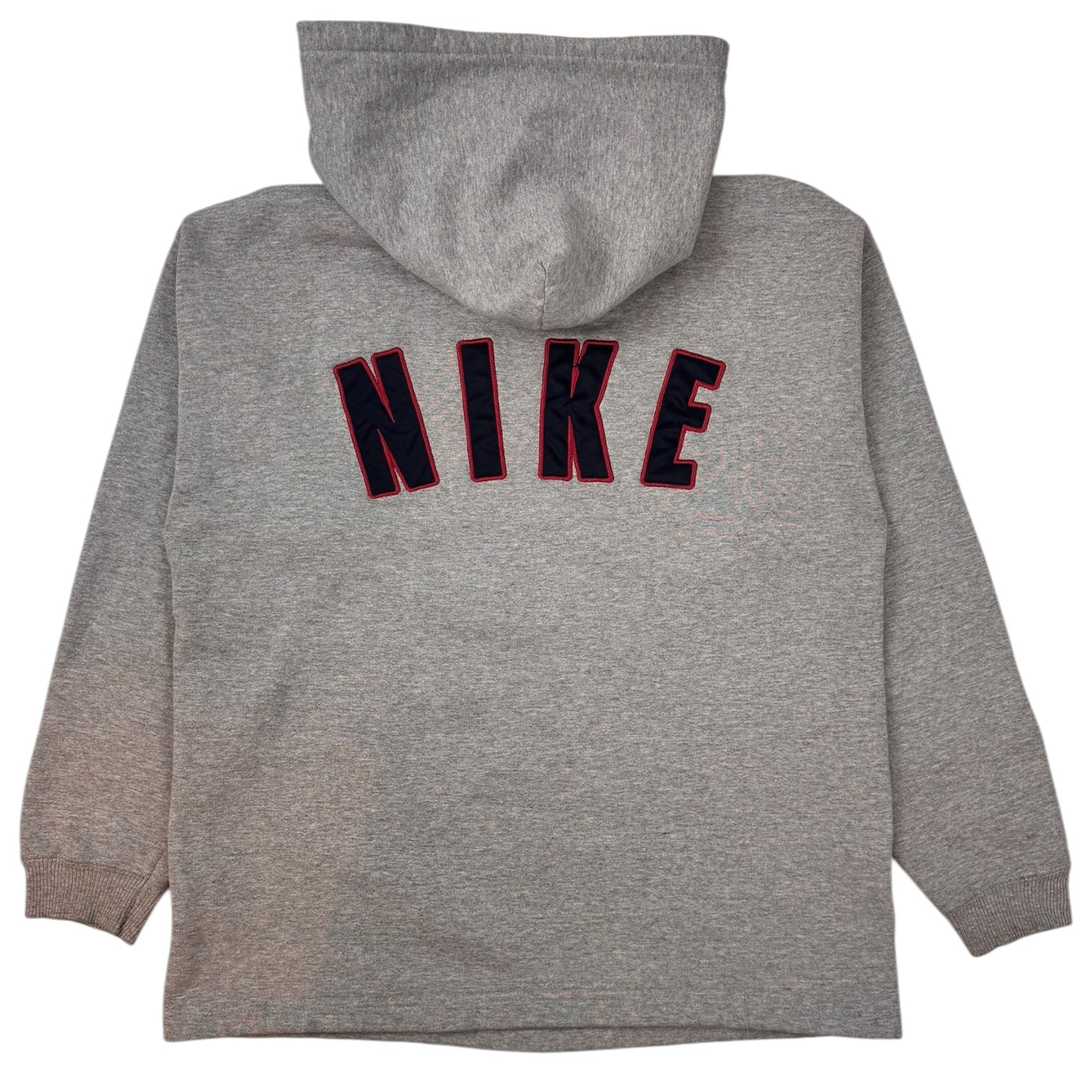 Vintage Nike Center Swoosh Hoodie Grey