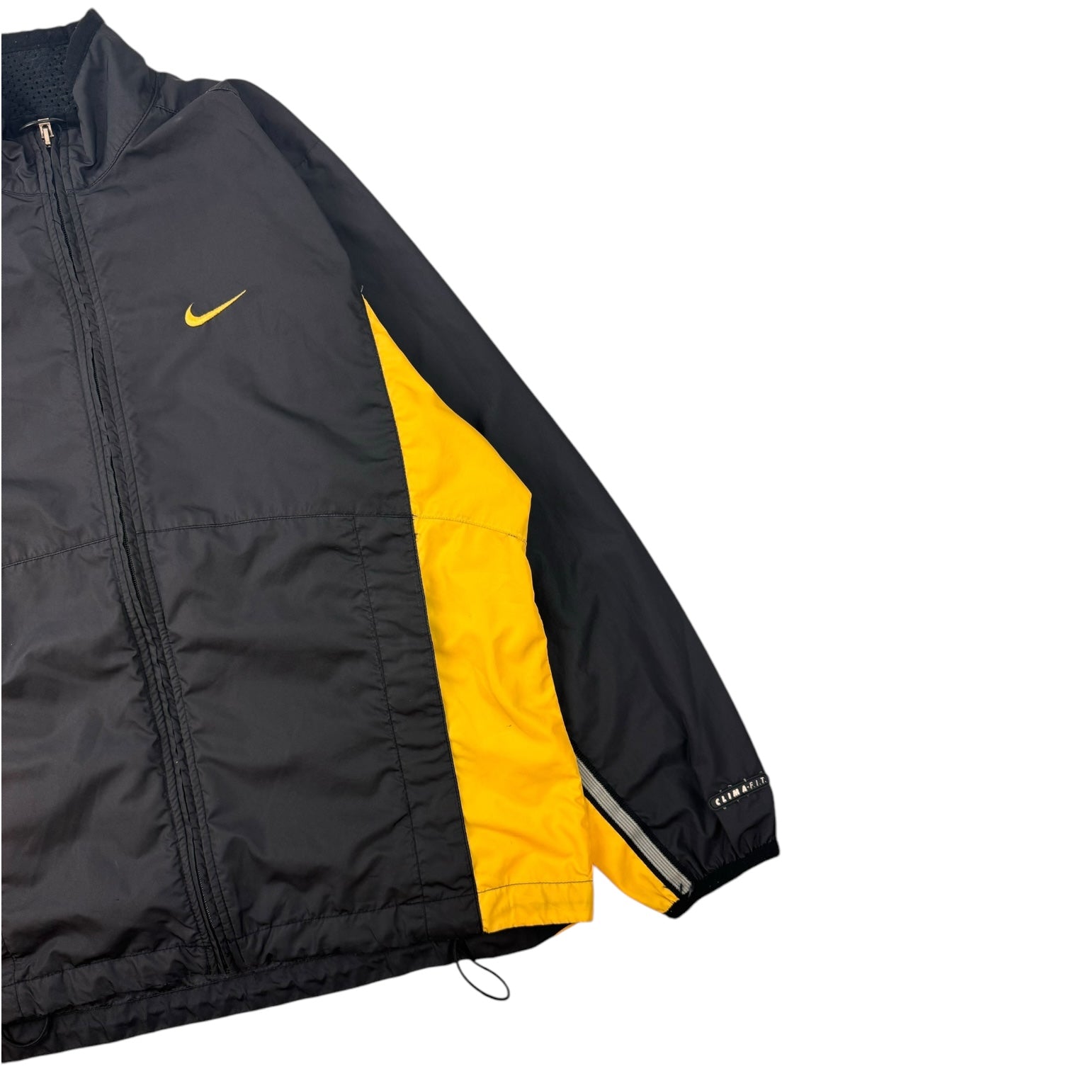 Vintage Nike Windbreaker Black and Yellow