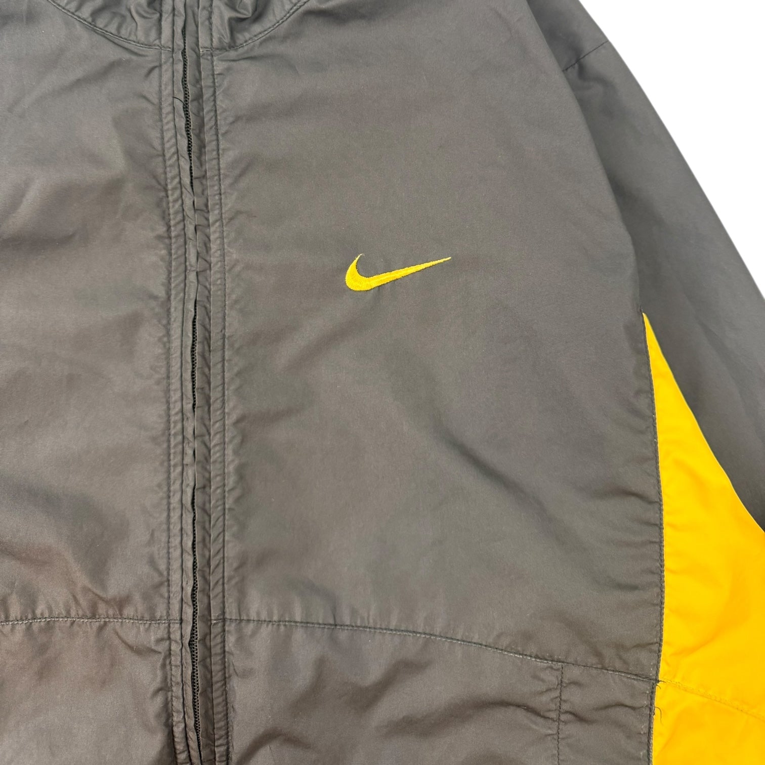 Vintage Nike Windbreaker Black and Yellow