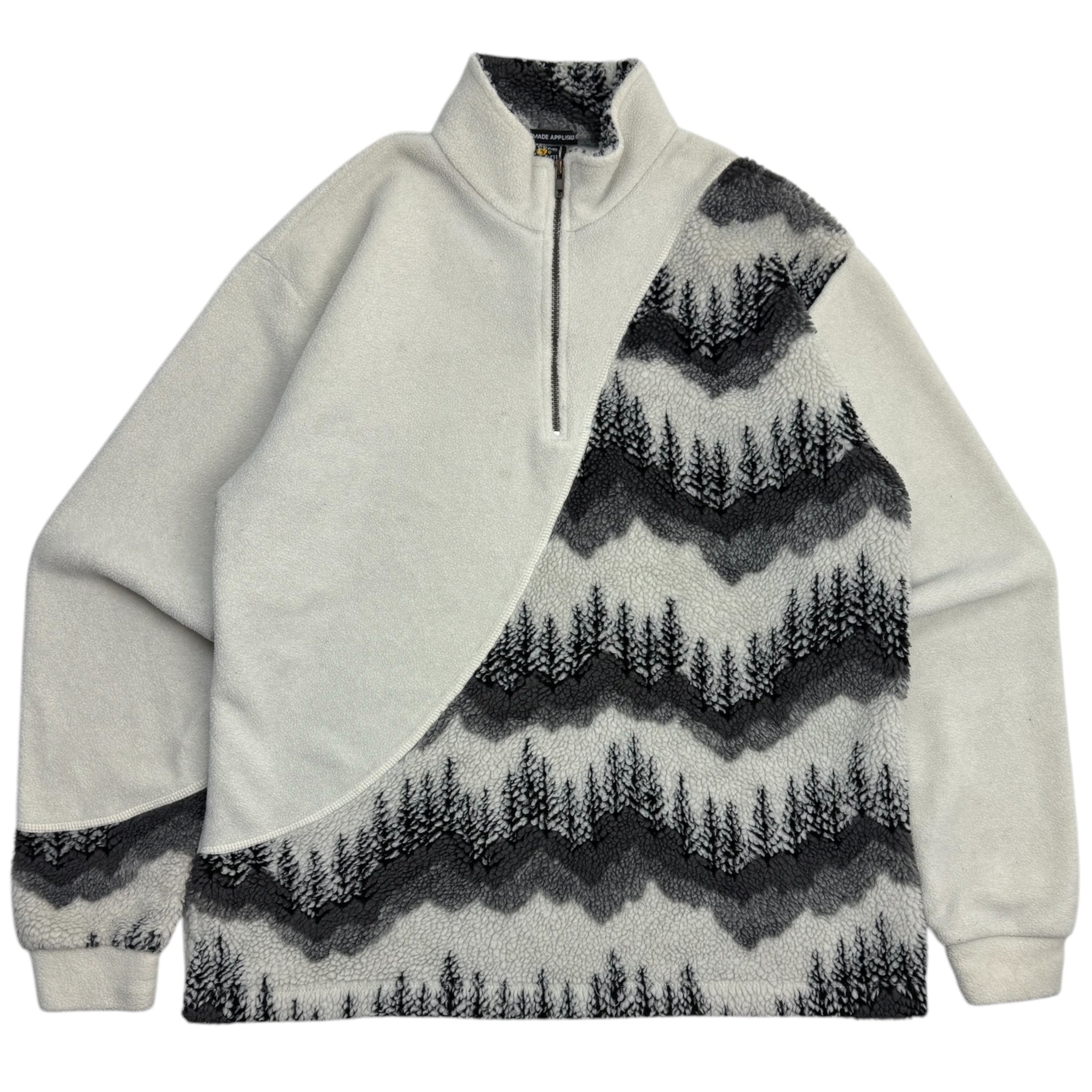 Vintage “Fleece On Earth” White Woods Zip Up Fleece