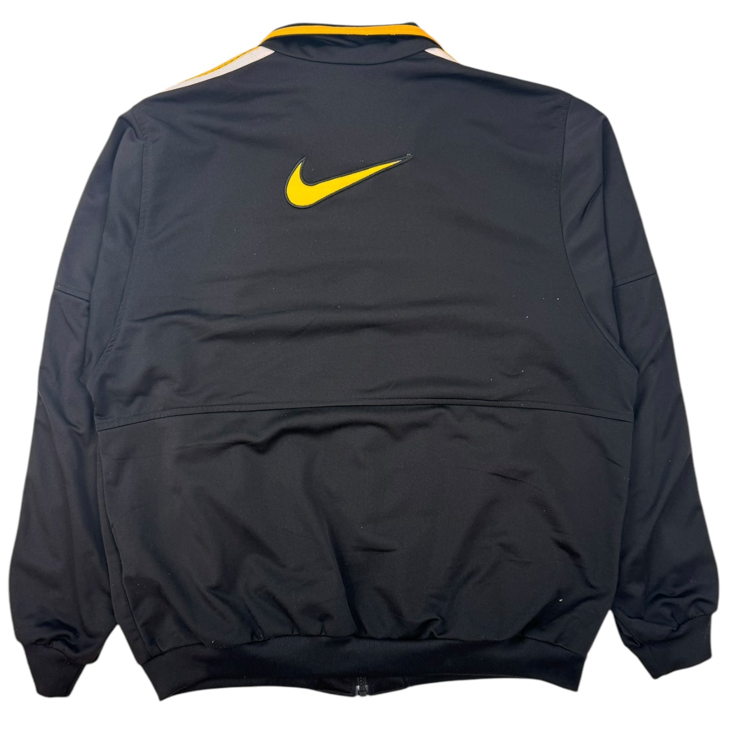 Vintage Nike Track Jacket Black and Yellow