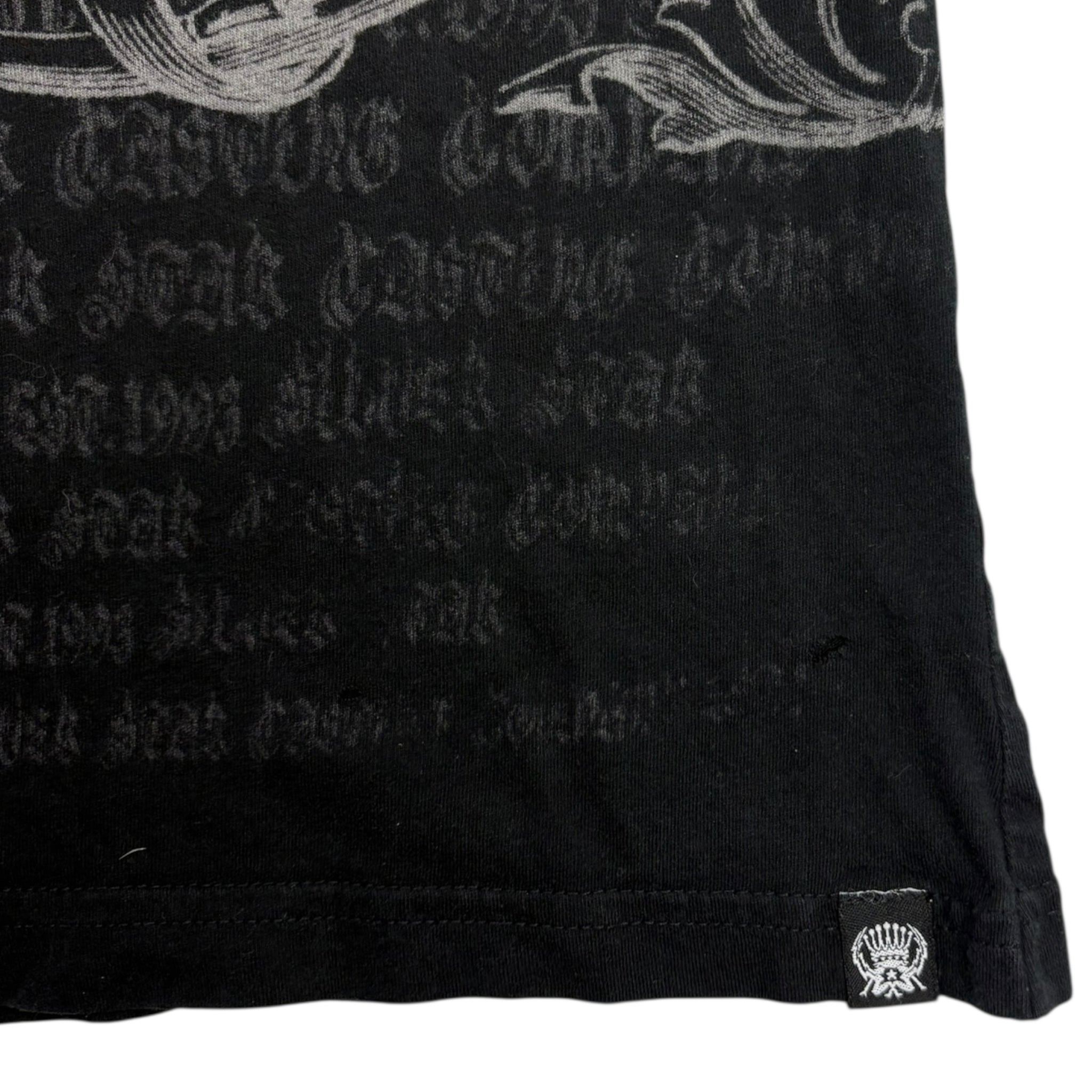 Y2K Silverstar Cyber Fleur-De-Lis Mall Goth T-Shrit