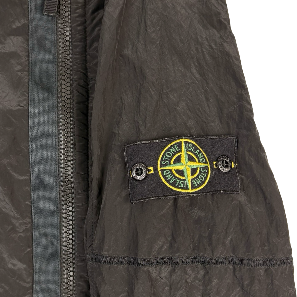 Stone Island Lined Nylon “Metal” Overshirt Black