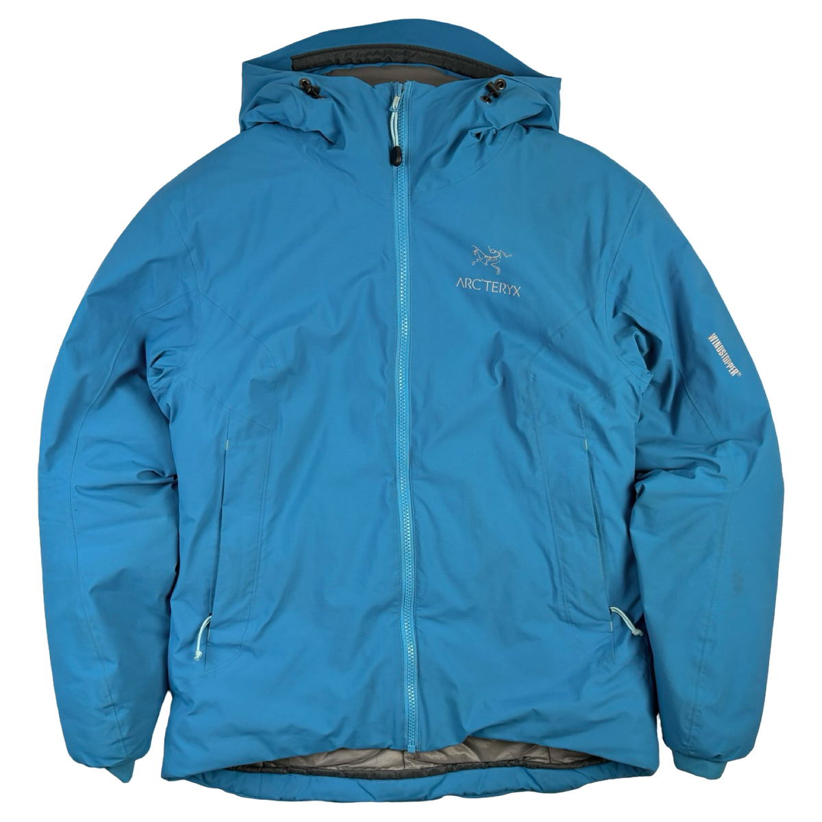 (W) Arc’teryx Windstopper Hooded Full Zip Jacket Blue