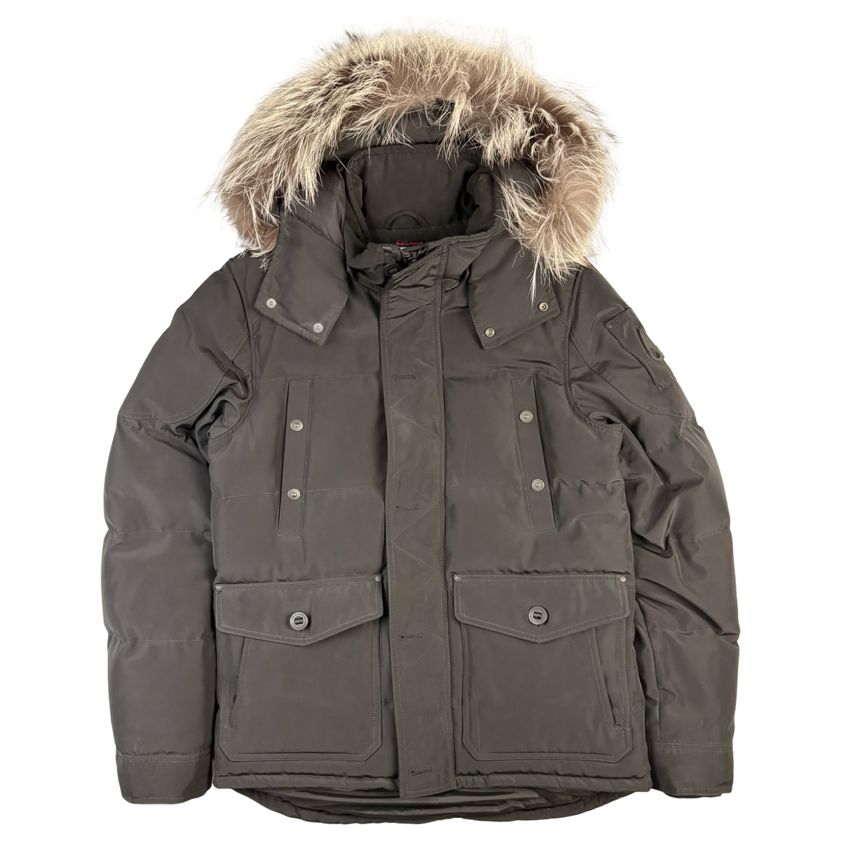 Moose Knuckles Anguilla Fur Trim Jacket Black